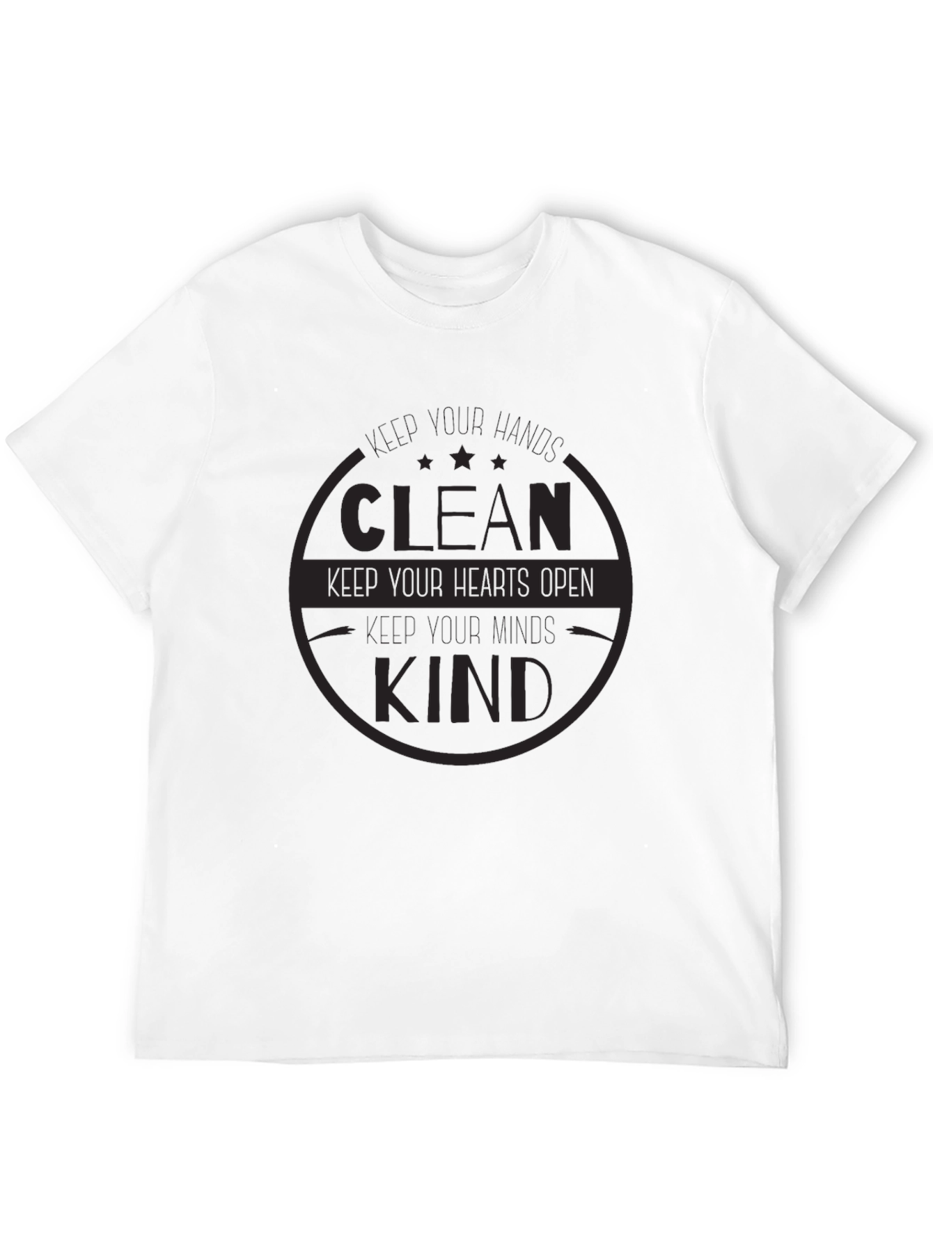 Clean Kind Heart T-Shirt - Soft Black Tee