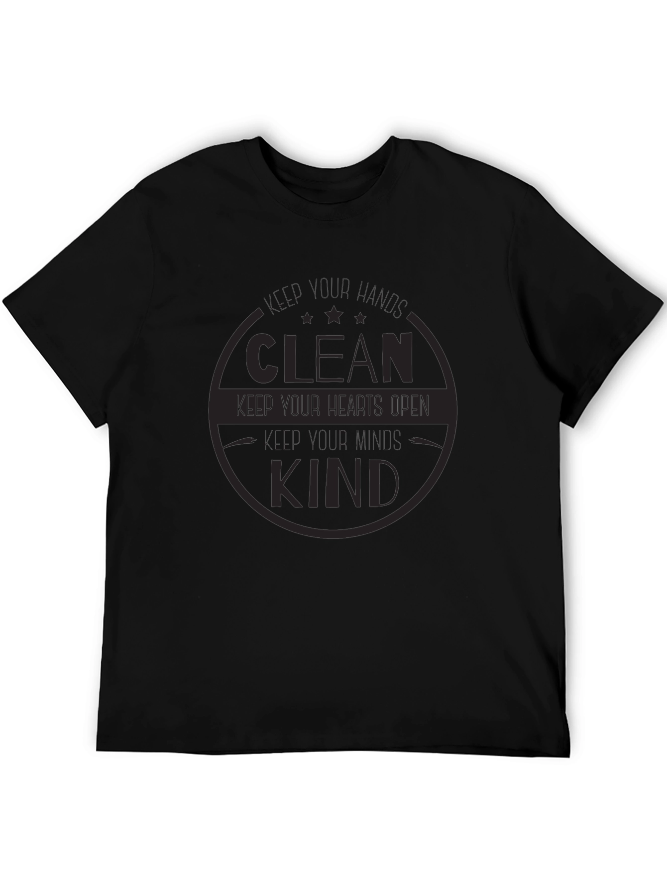 Clean Kind Heart T-Shirt - Soft Black Tee