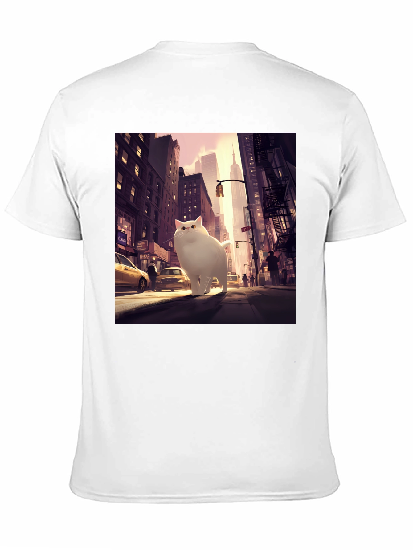 Giant Cat in City T-Shirt