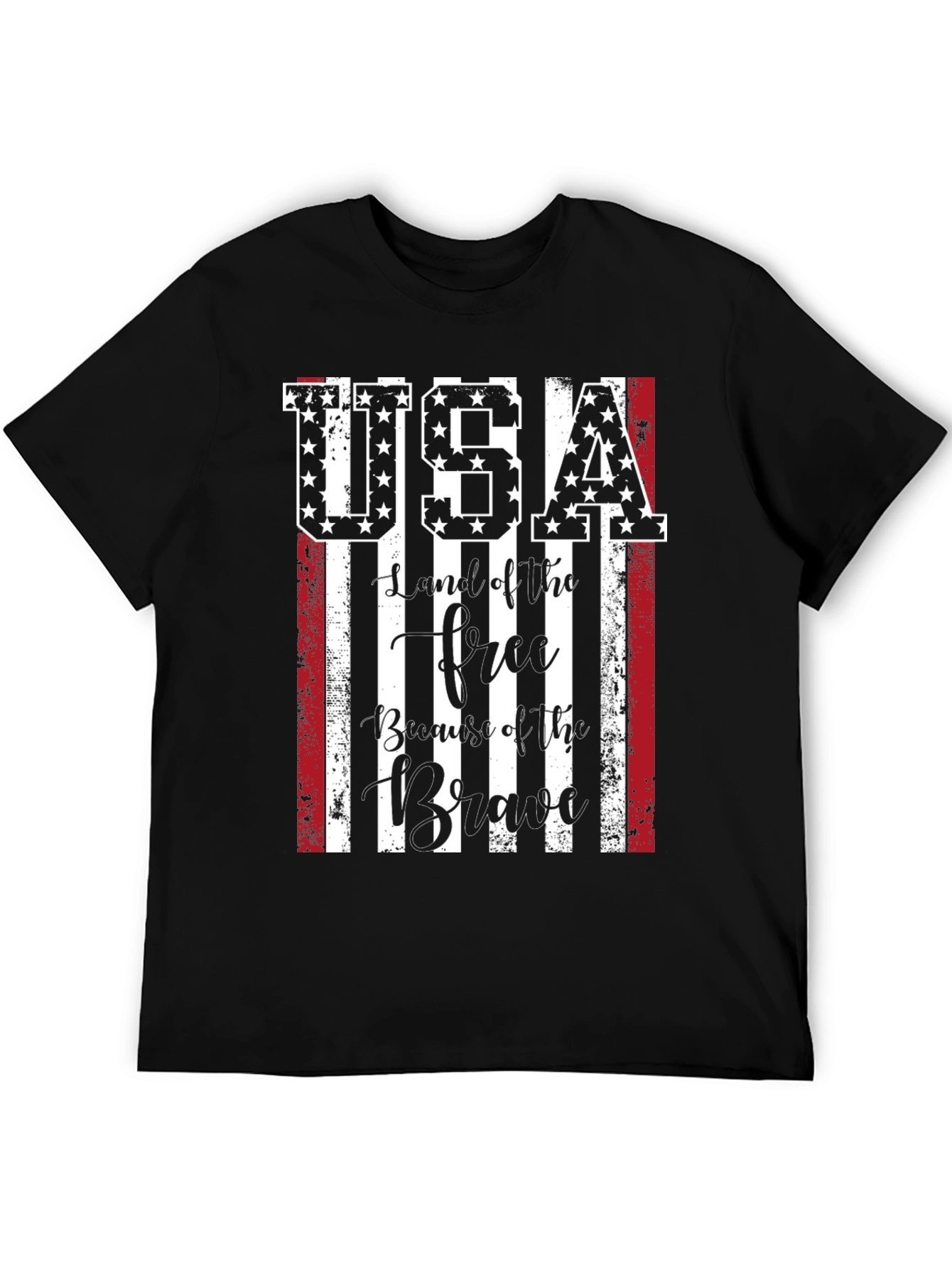 USA Flag Graphic T-Shirt - Land of the Free