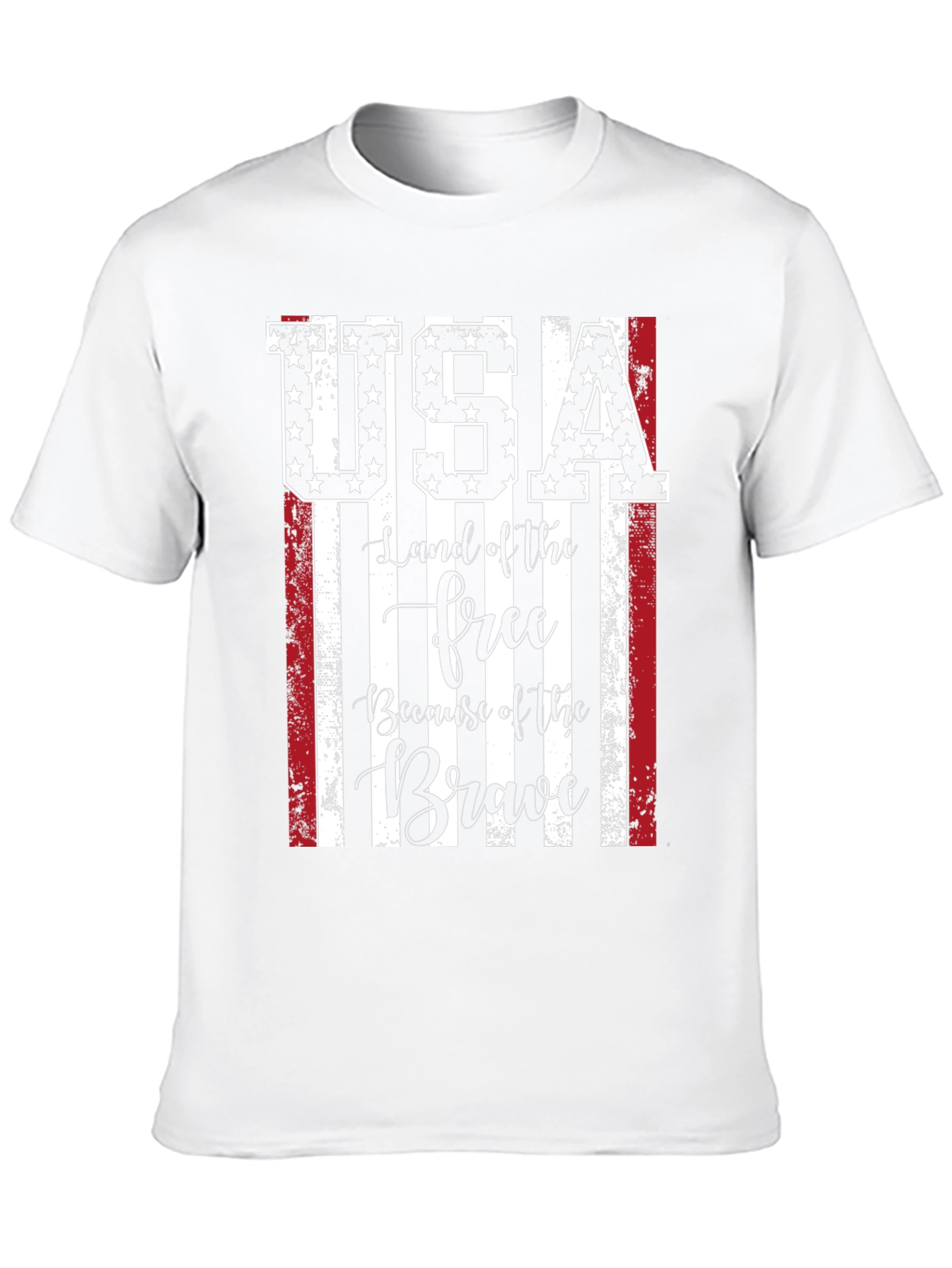 USA Flag Graphic T-Shirt - Land of the Free