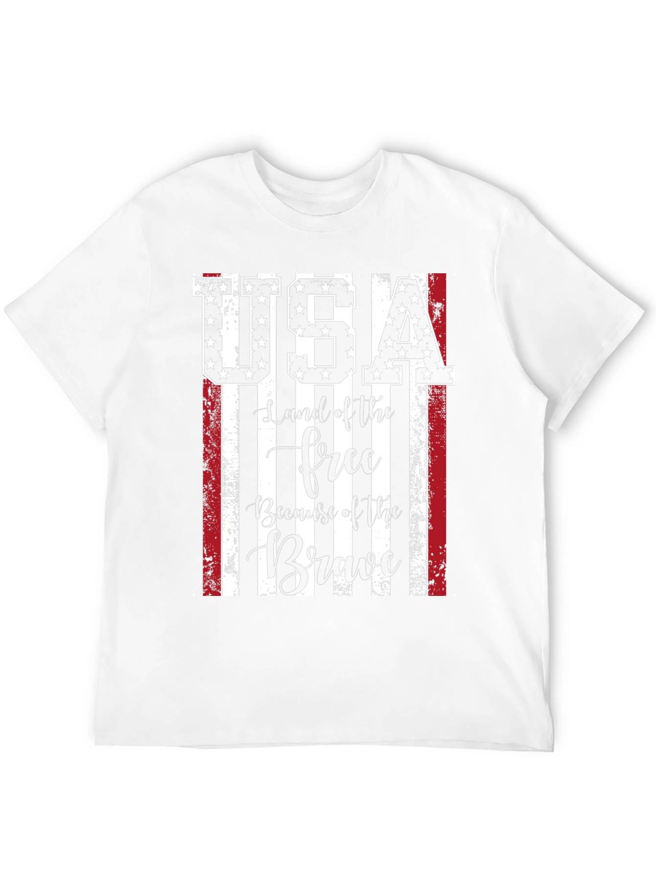 USA Flag Graphic T-Shirt - Land of the Free