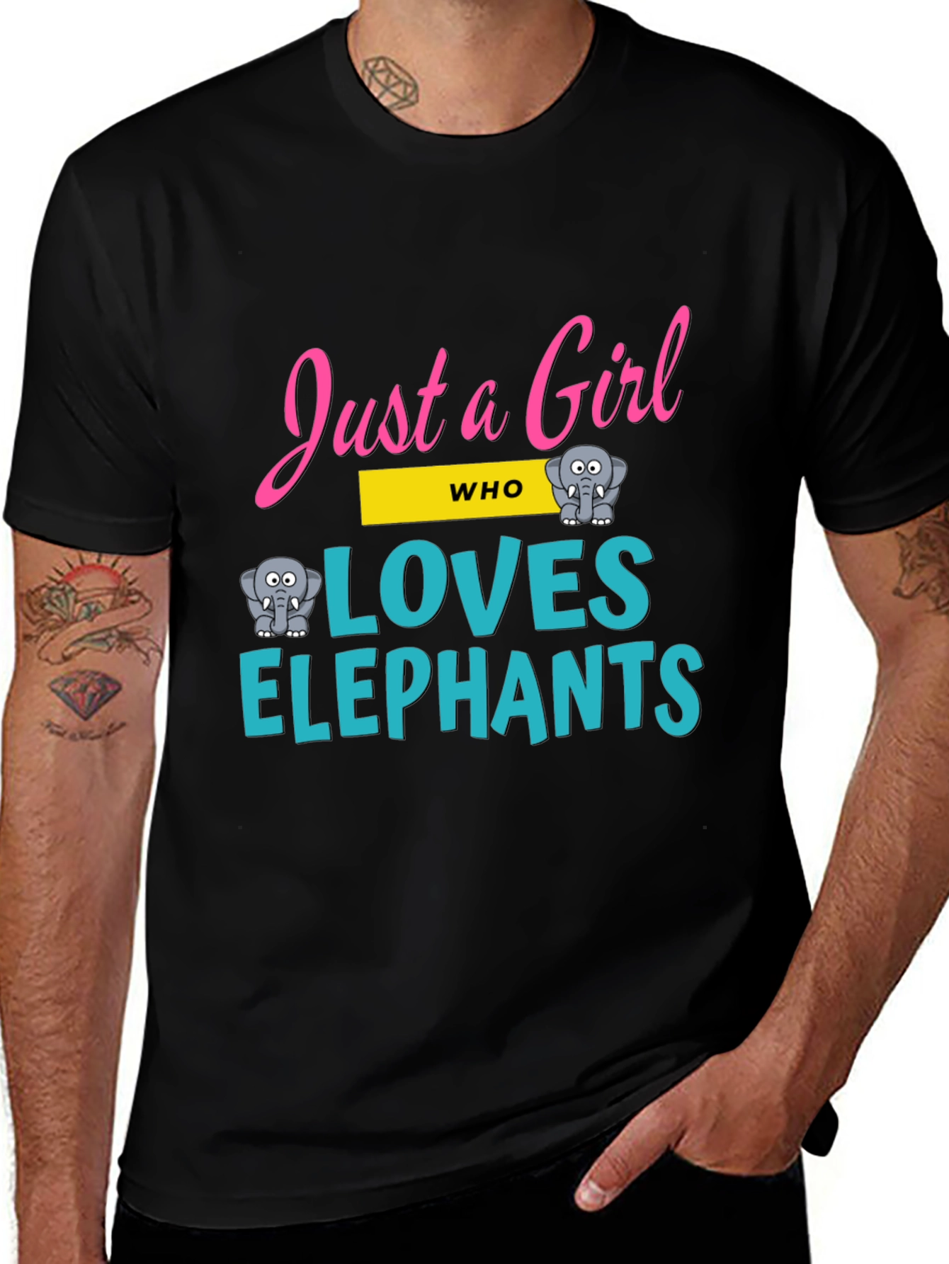 Just a Girl Who Loves Elephants T-Shirt