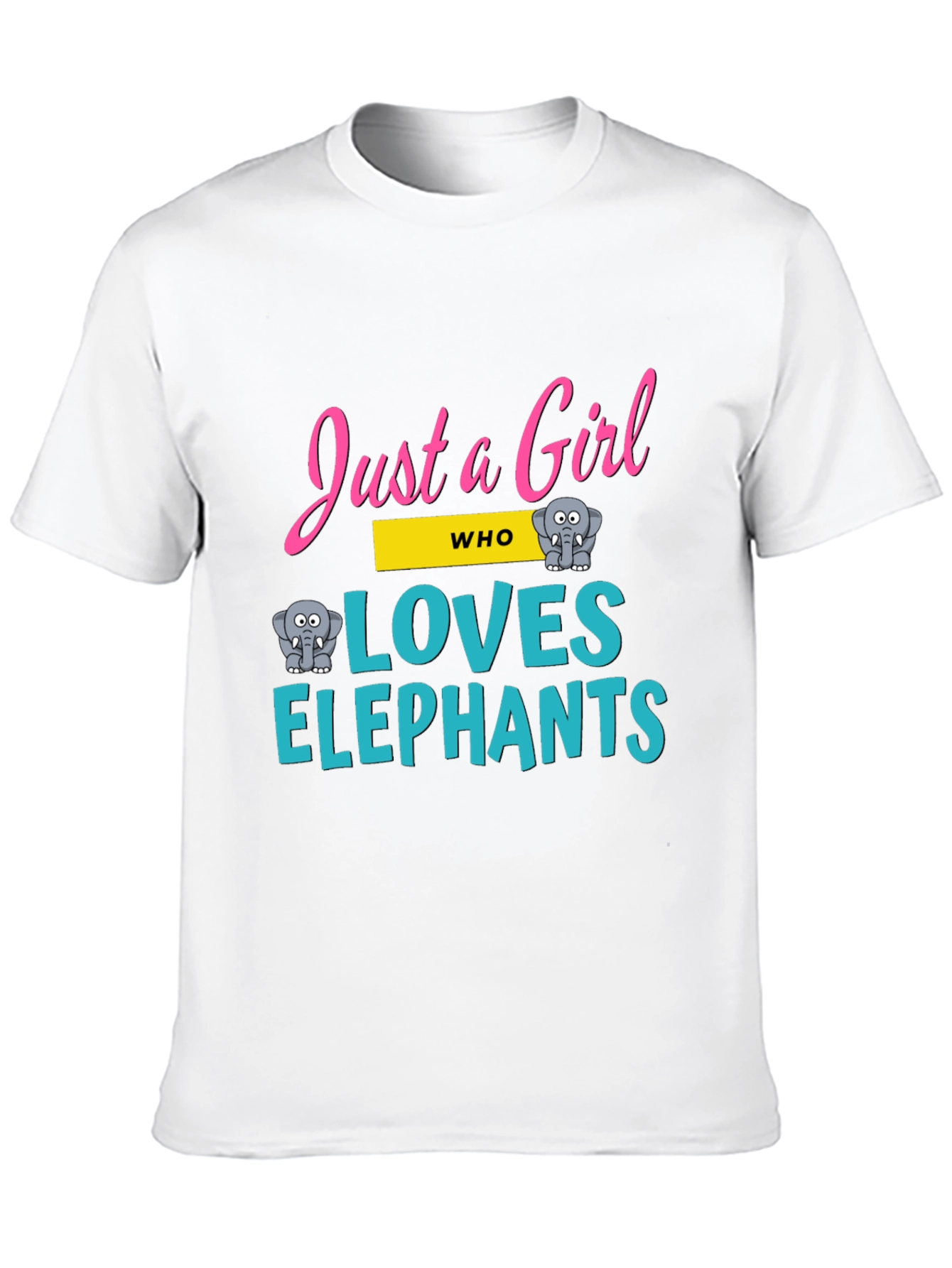 Just a Girl Who Loves Elephants T-Shirt