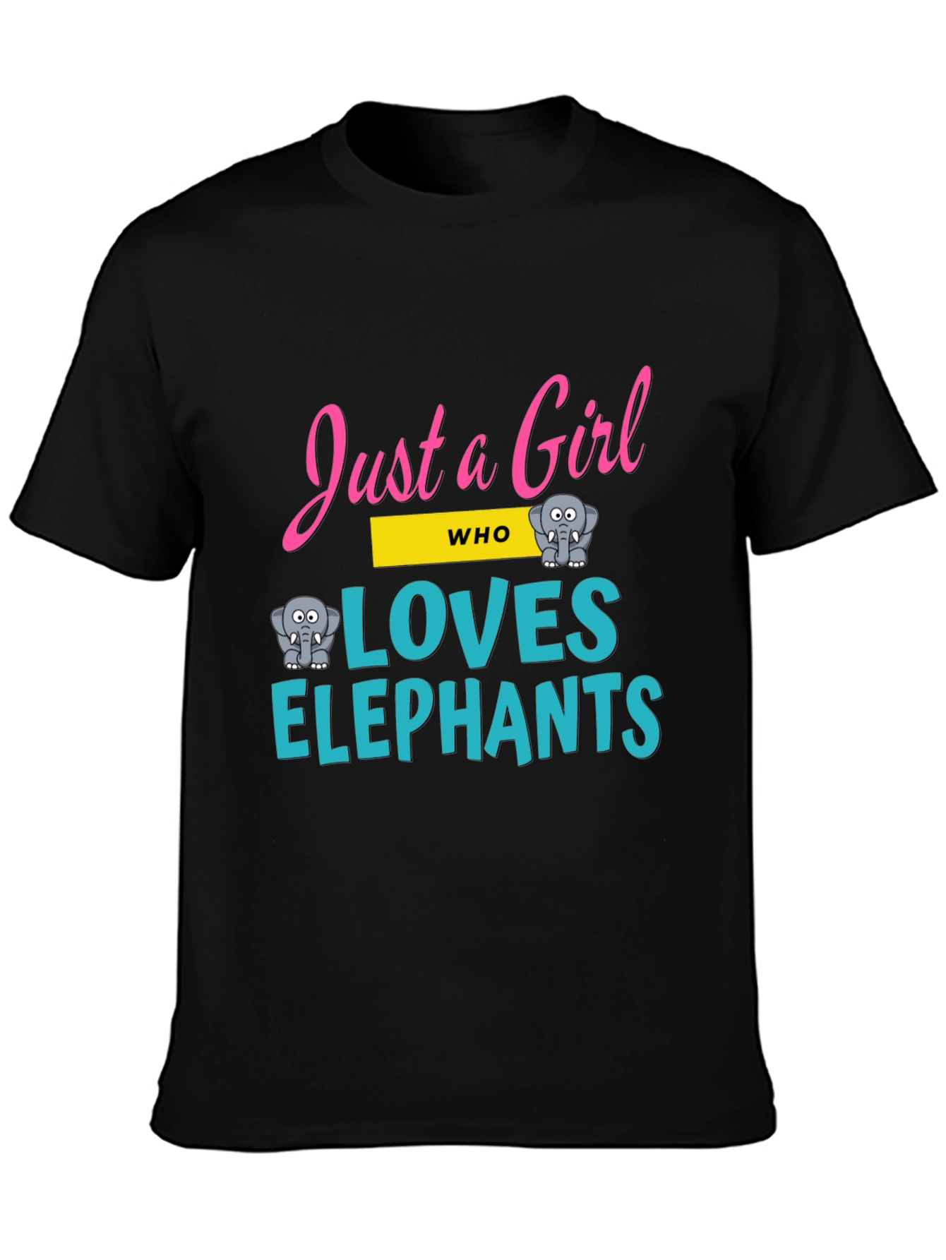 Just a Girl Who Loves Elephants T-Shirt