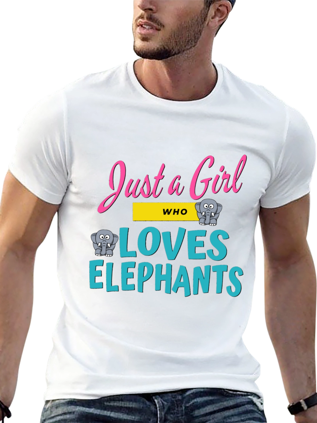 Just a Girl Who Loves Elephants T-Shirt
