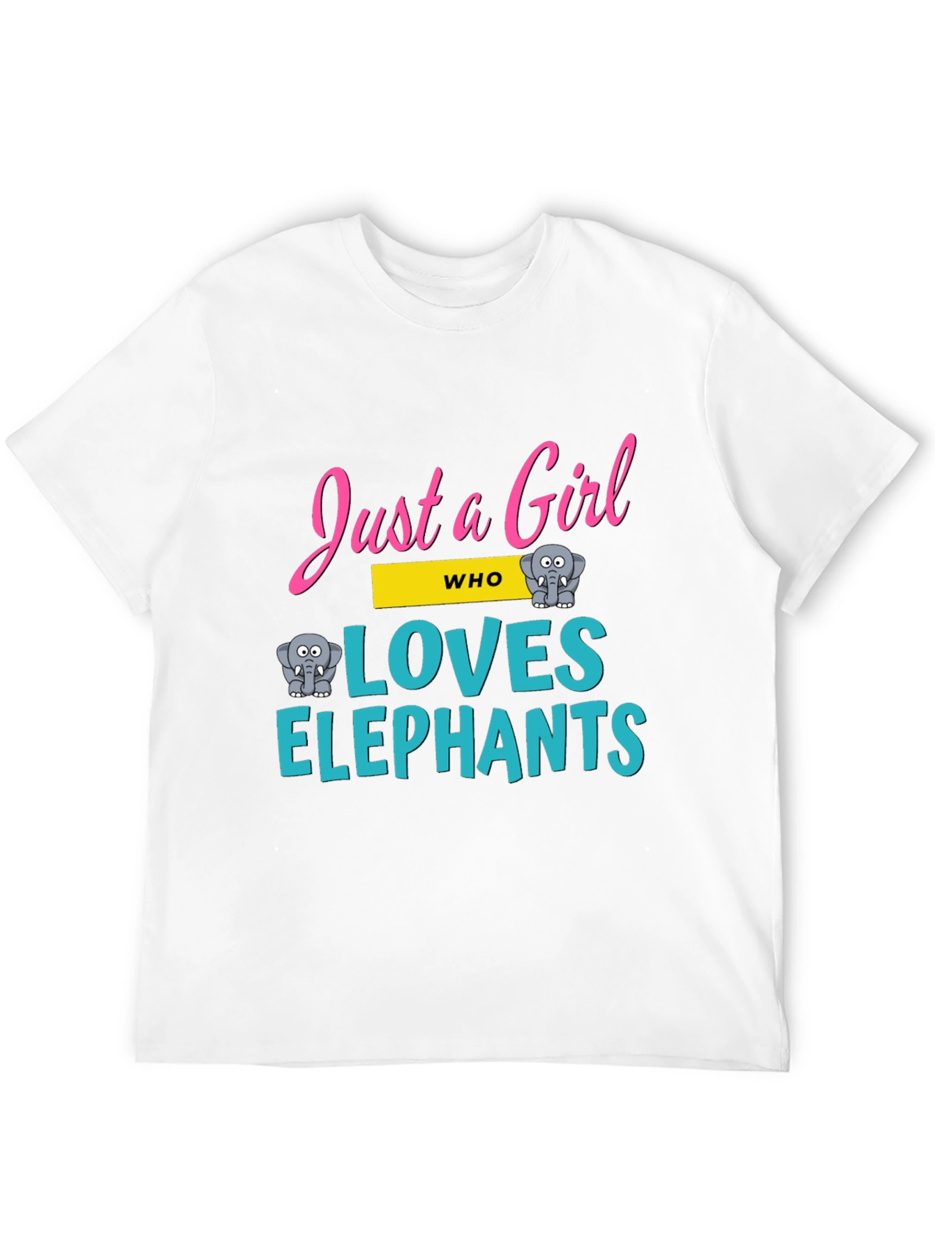 Just a Girl Who Loves Elephants T-Shirt