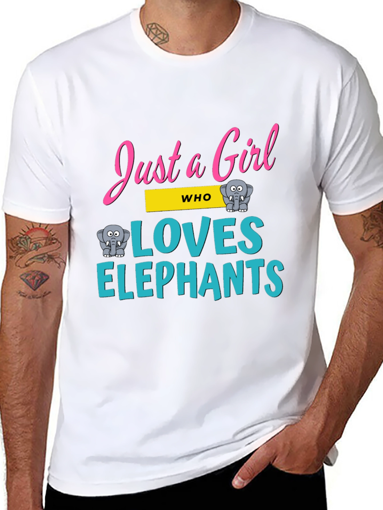 Just a Girl Who Loves Elephants T-Shirt