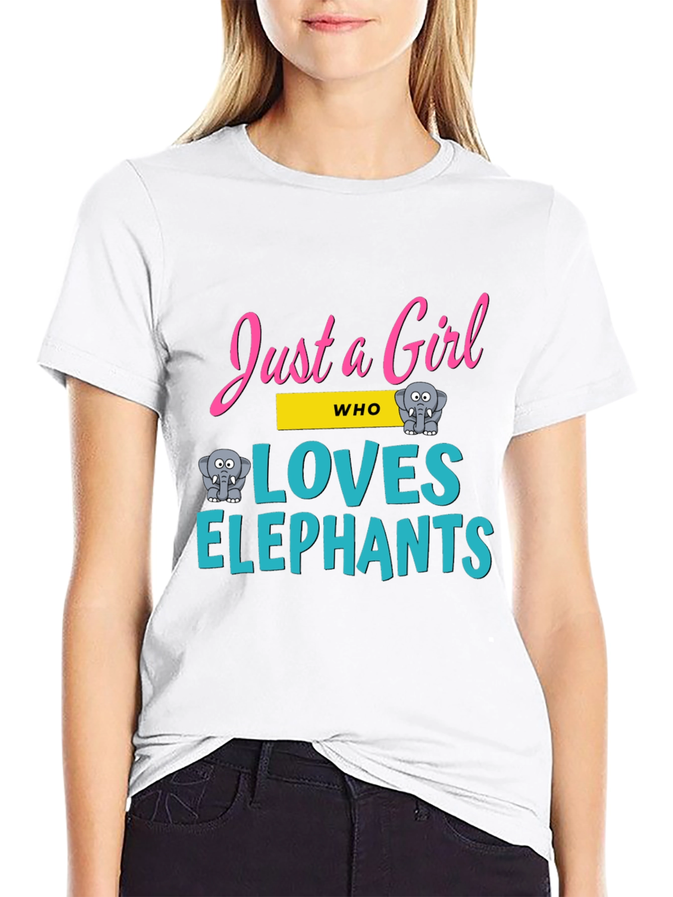 Just a Girl Who Loves Elephants T-Shirt