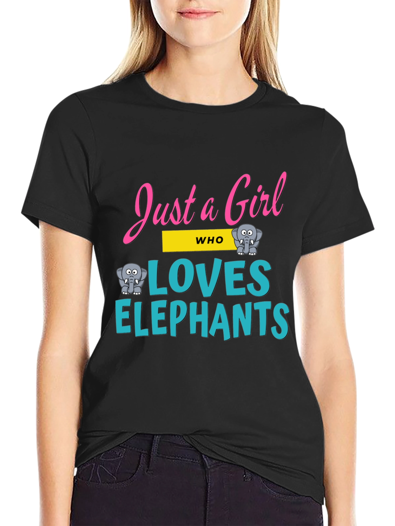 Just a Girl Who Loves Elephants T-Shirt
