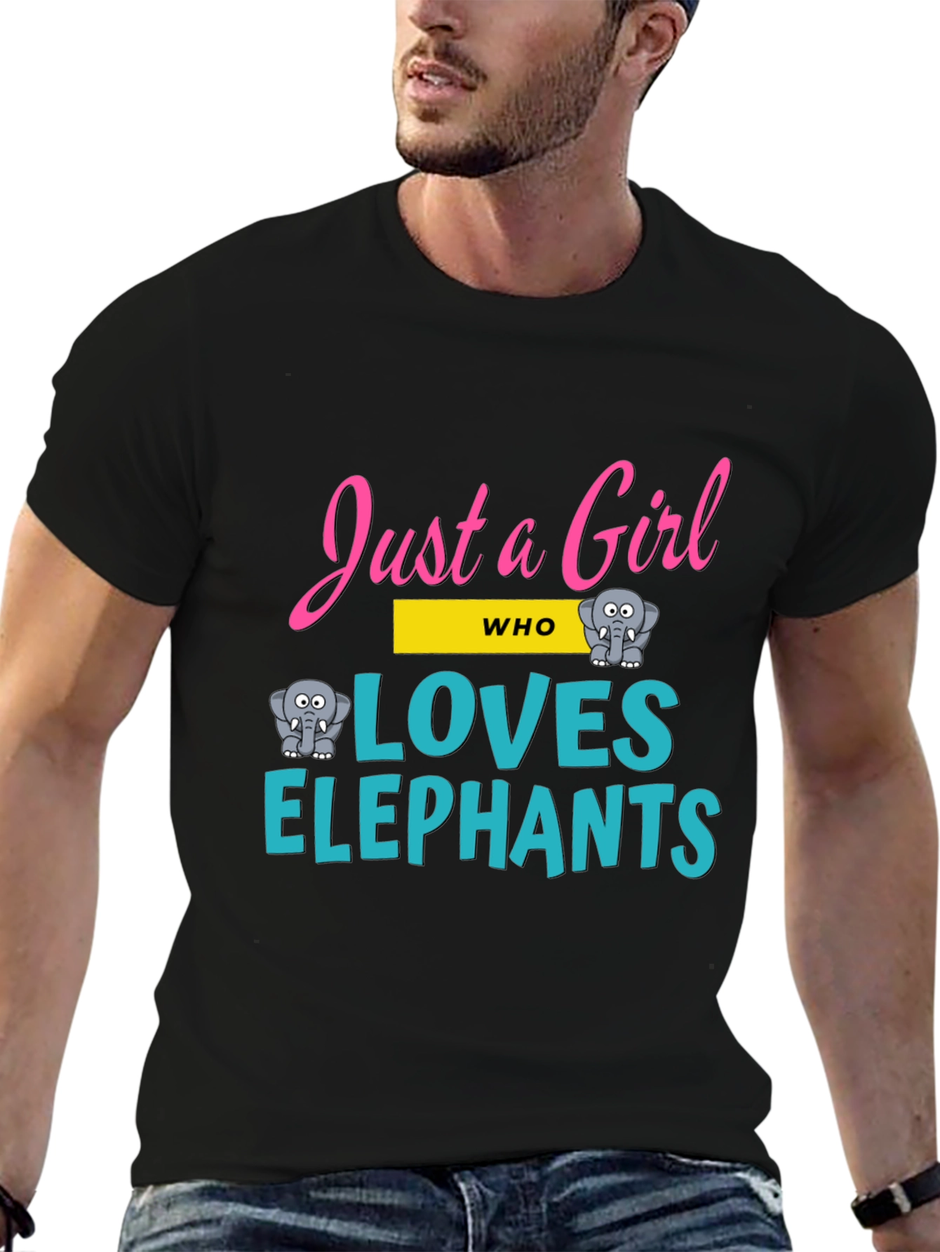 Just a Girl Who Loves Elephants T-Shirt