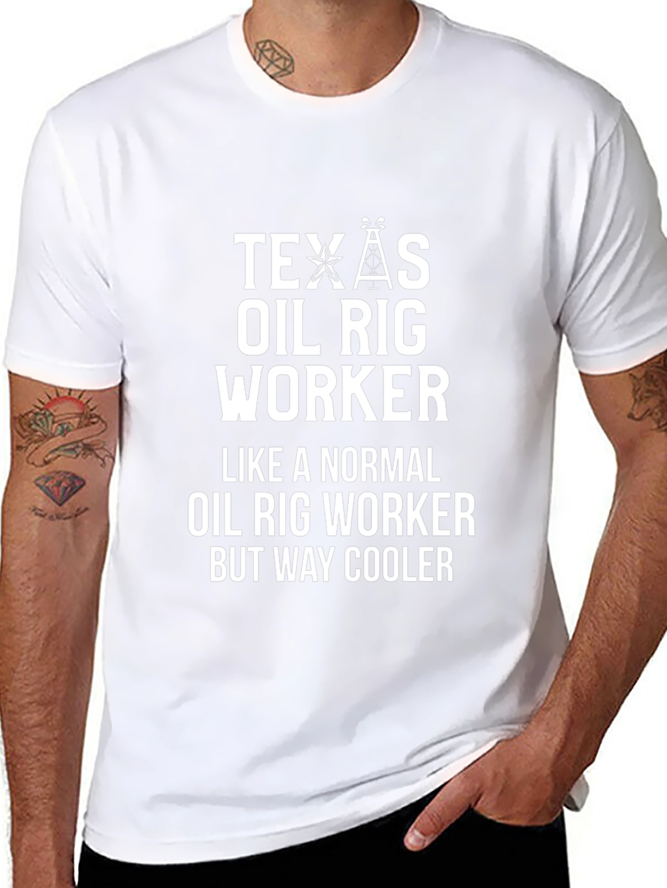 Texas Oil Rig Worker T-Shirt - Way Cooler