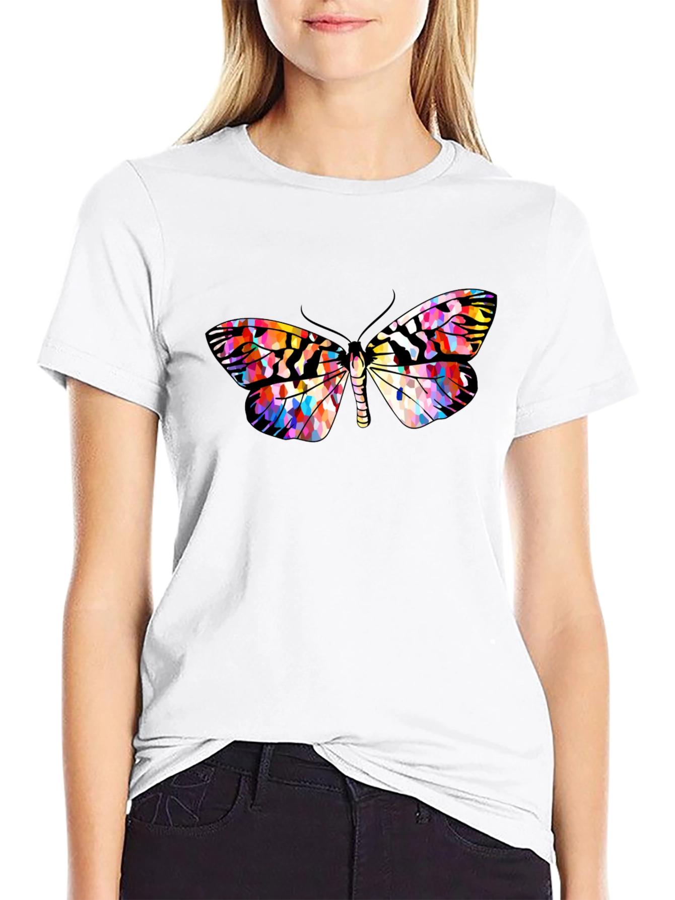 Butterfly Graphic Black T-Shirt | Stylish Mens Casual Tee