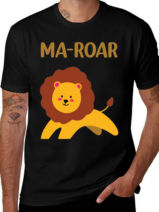 MA-ROAR Funny Lion Graphic Tee