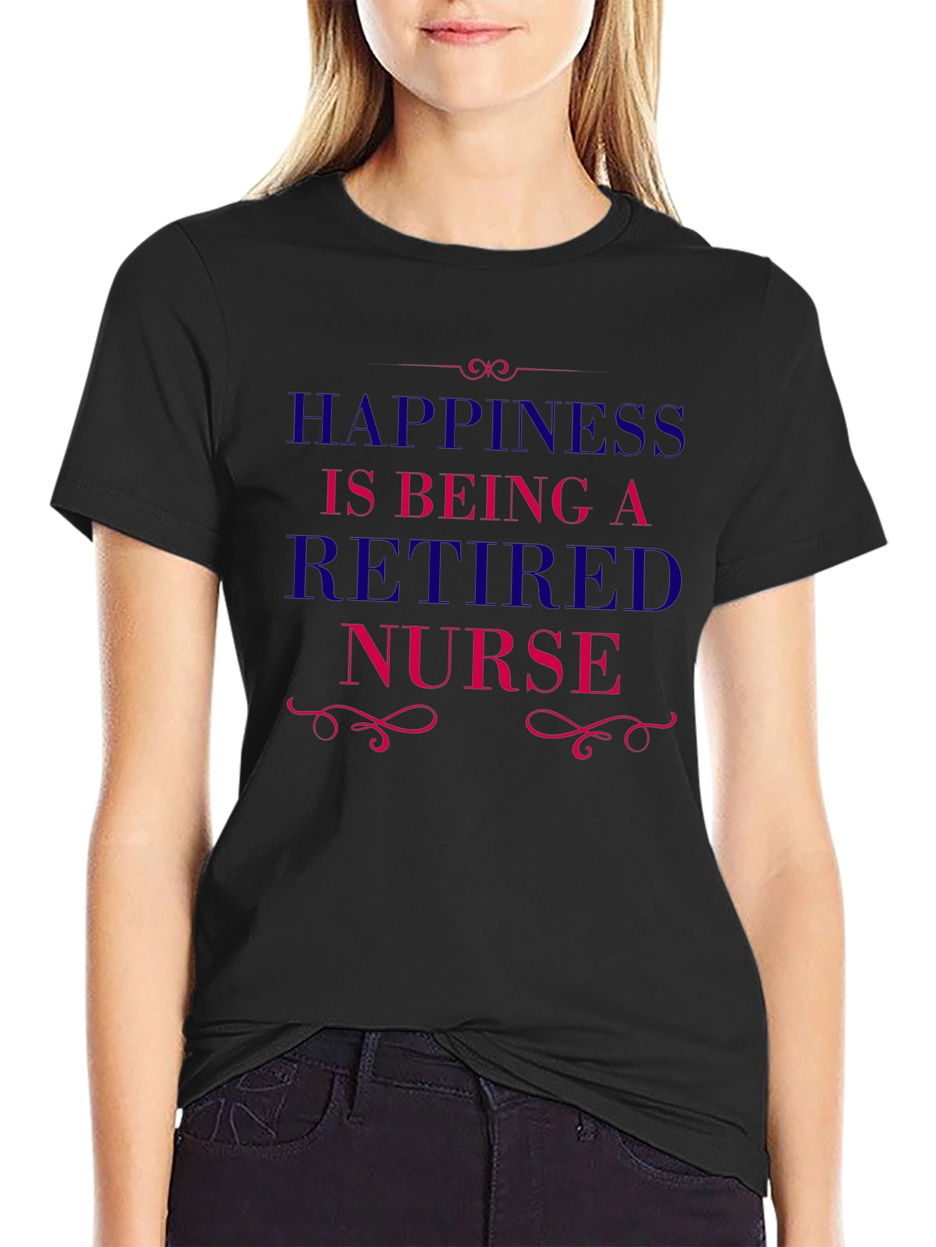 Retired Nurse T-Shirt - Happiness Retirement Tee