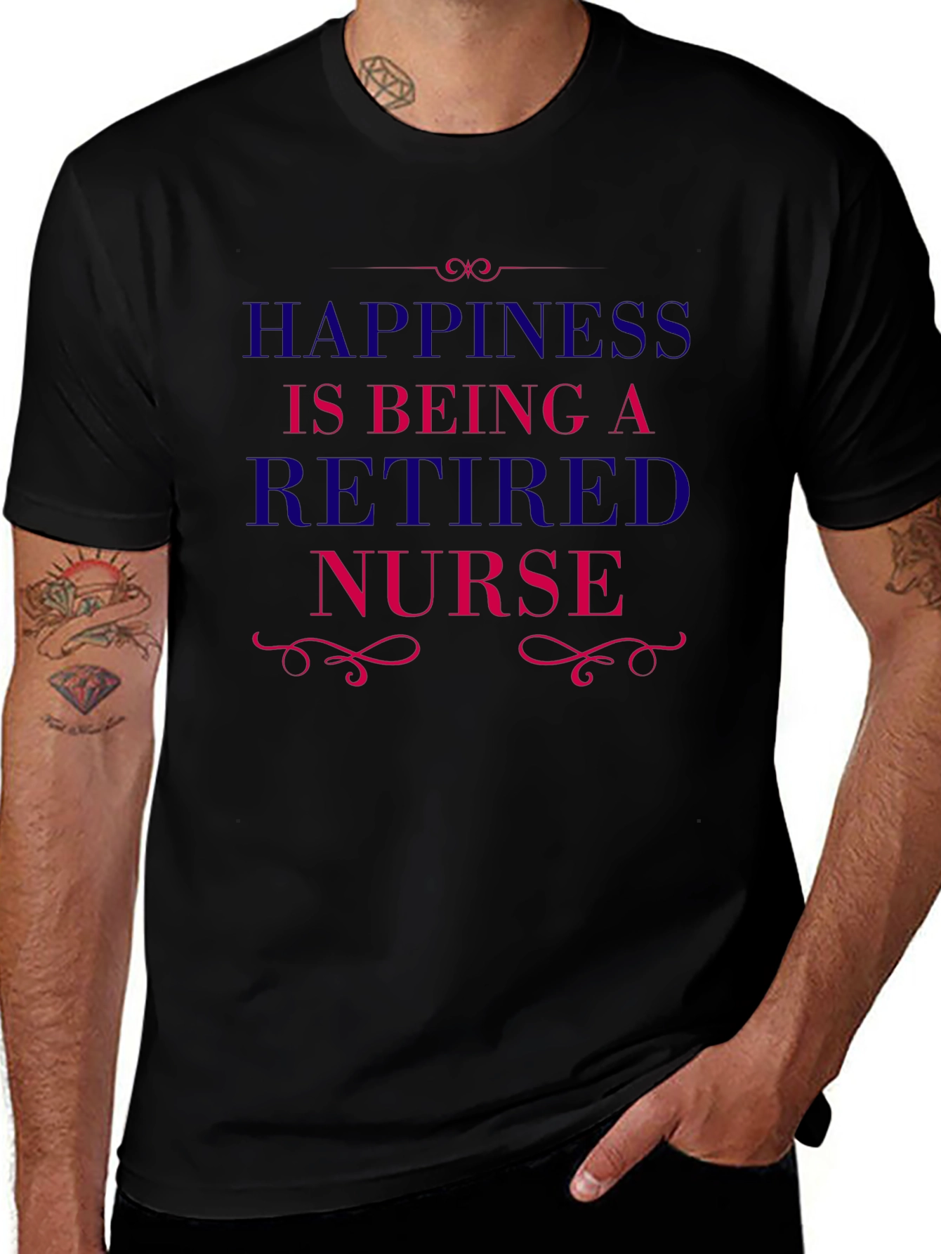 Retired Nurse T-Shirt - Happiness Retirement Tee