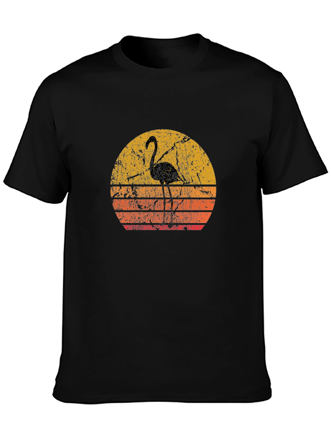 Retro Flamingo Sunset T-Shirt