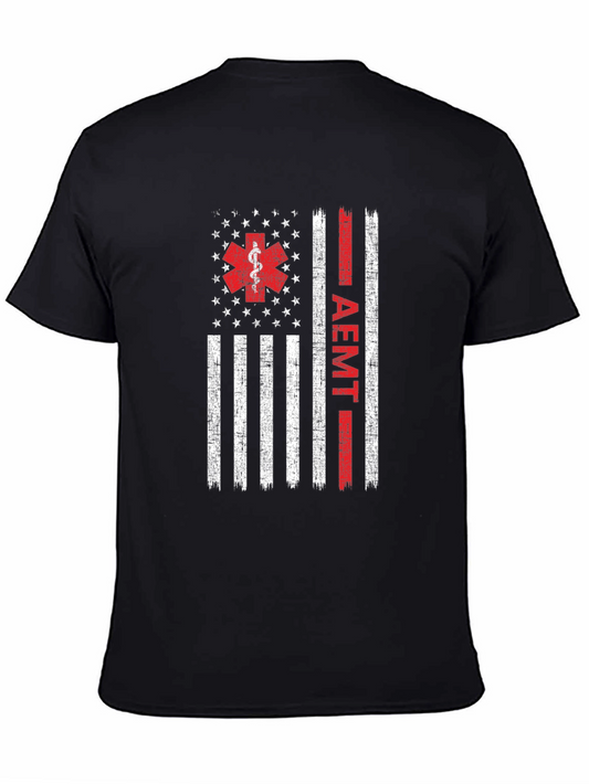 AEMT Flag Graphic T-Shirt - First Responder Apparel