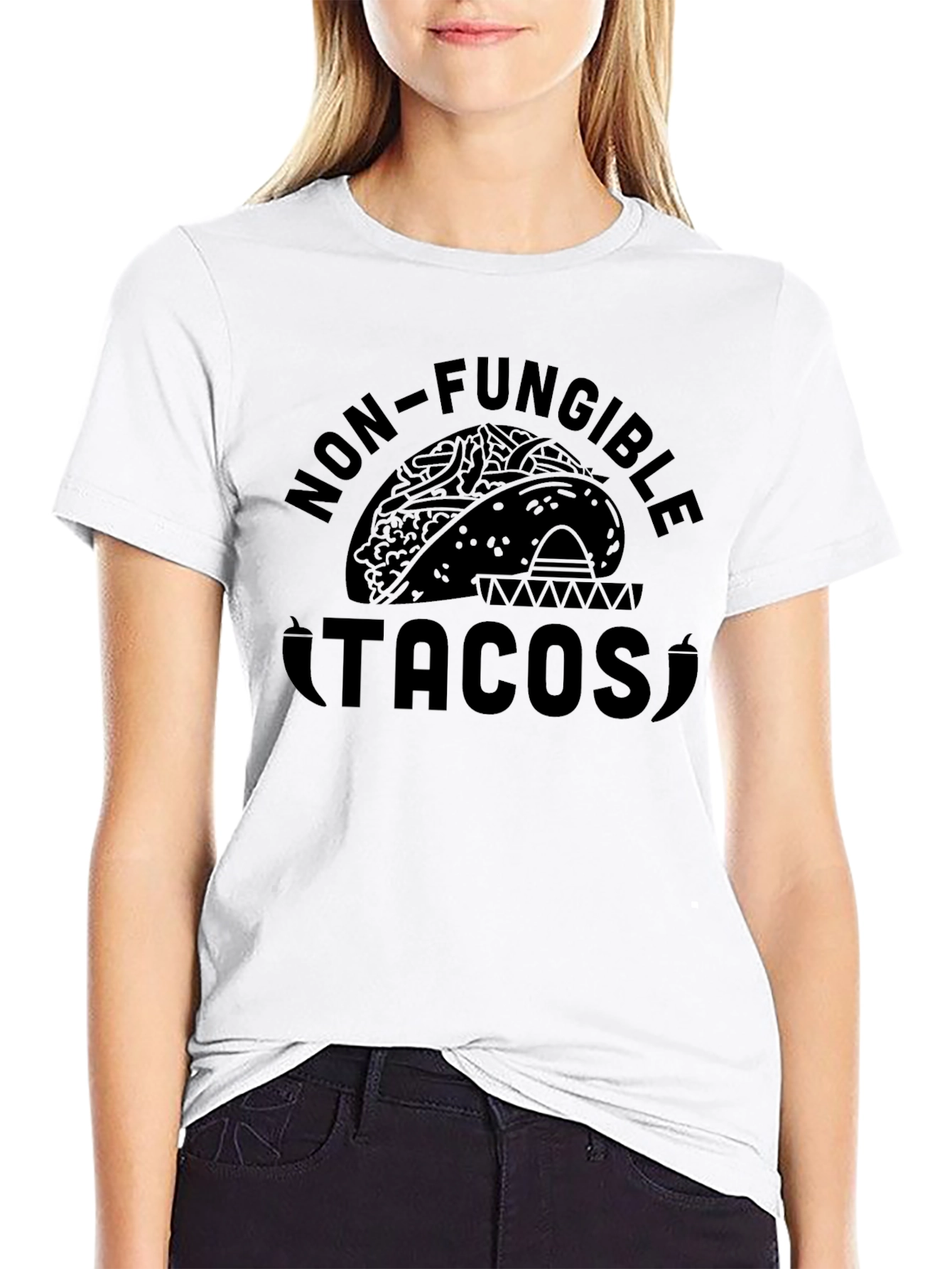 Non-Fungible Tacos Graphic Tee - Black