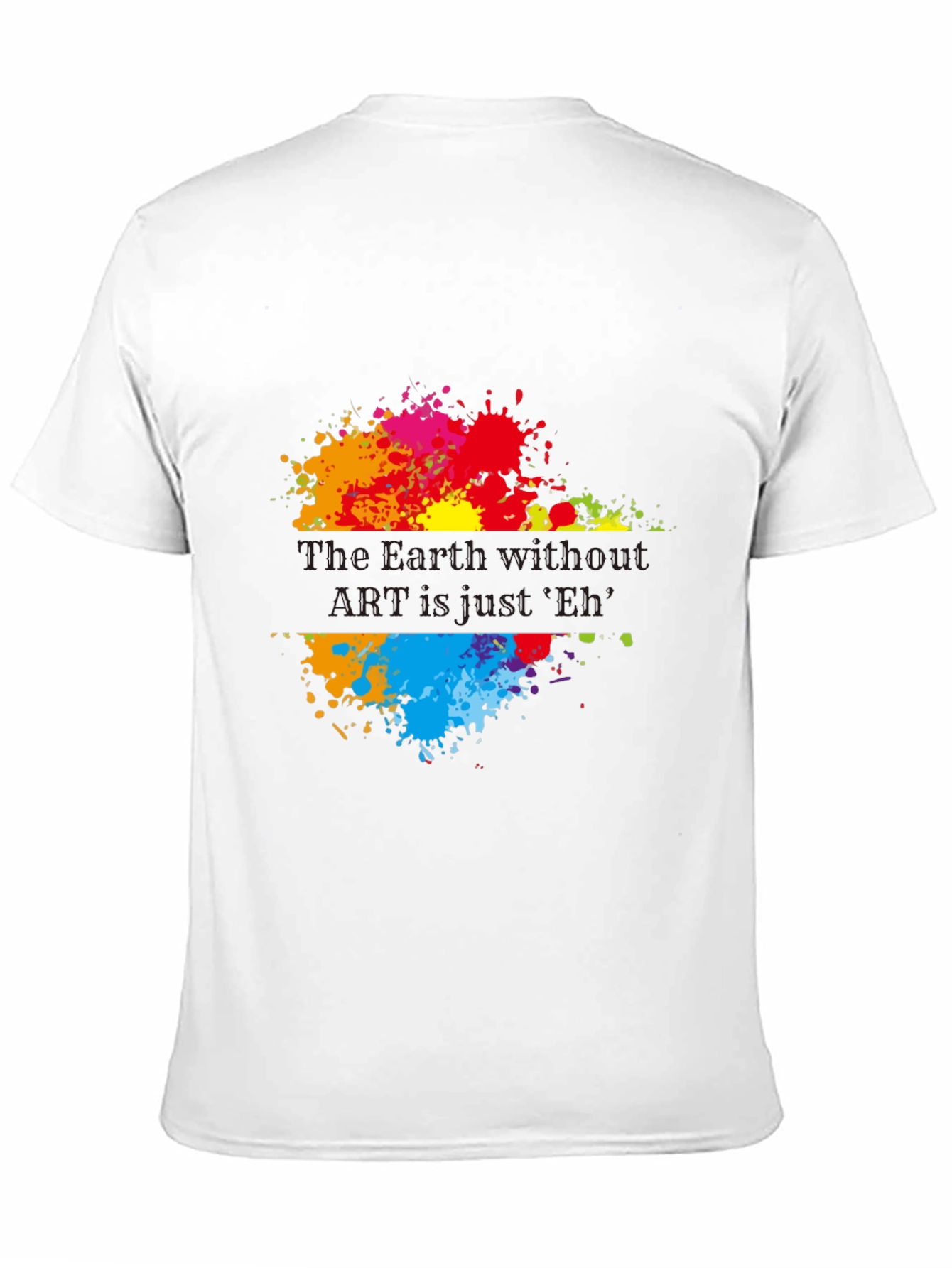 Art Lover Black T-Shirt: Earth Without Art