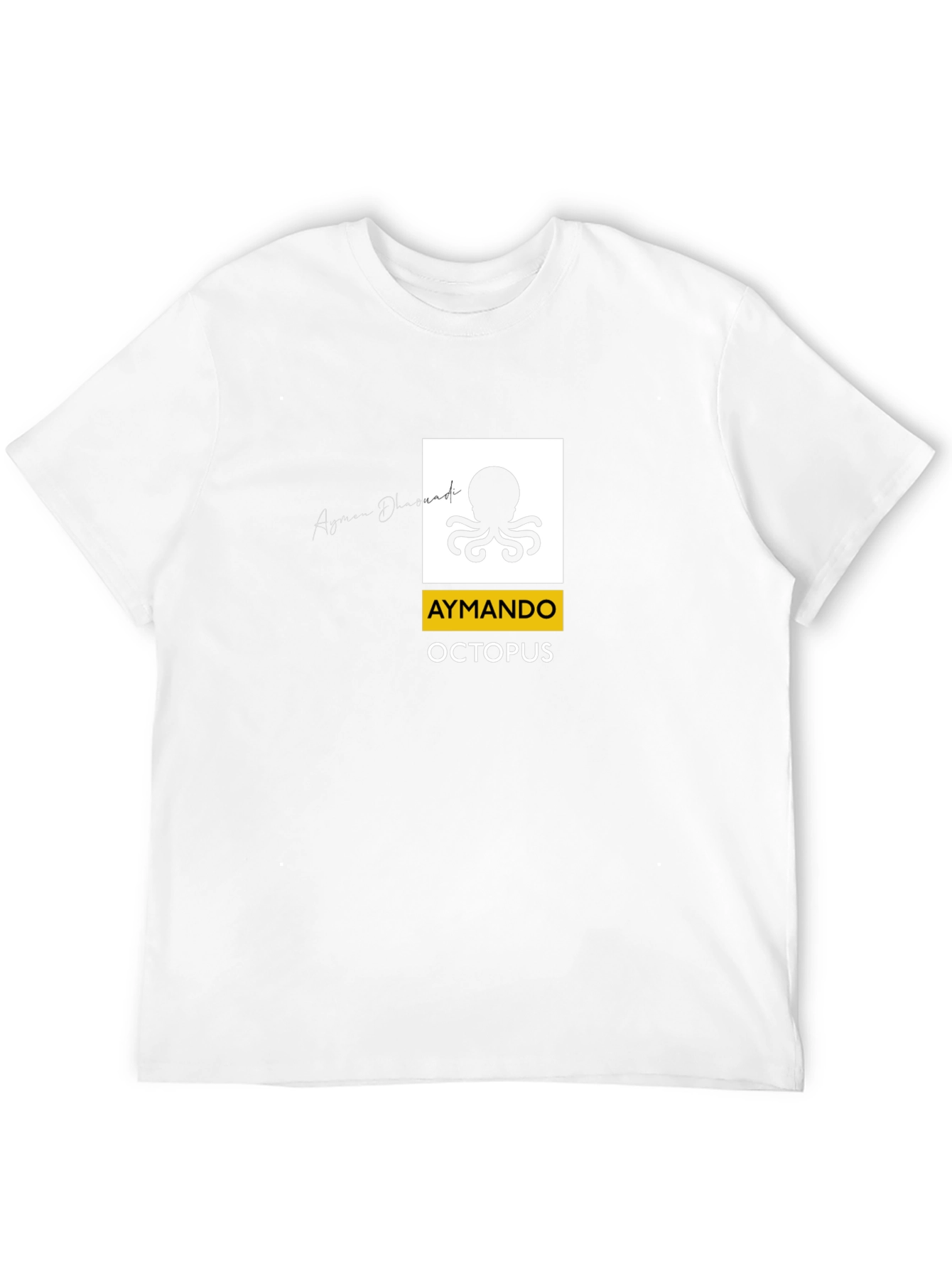 Aymando Octopus Graphic T-Shirt - Black