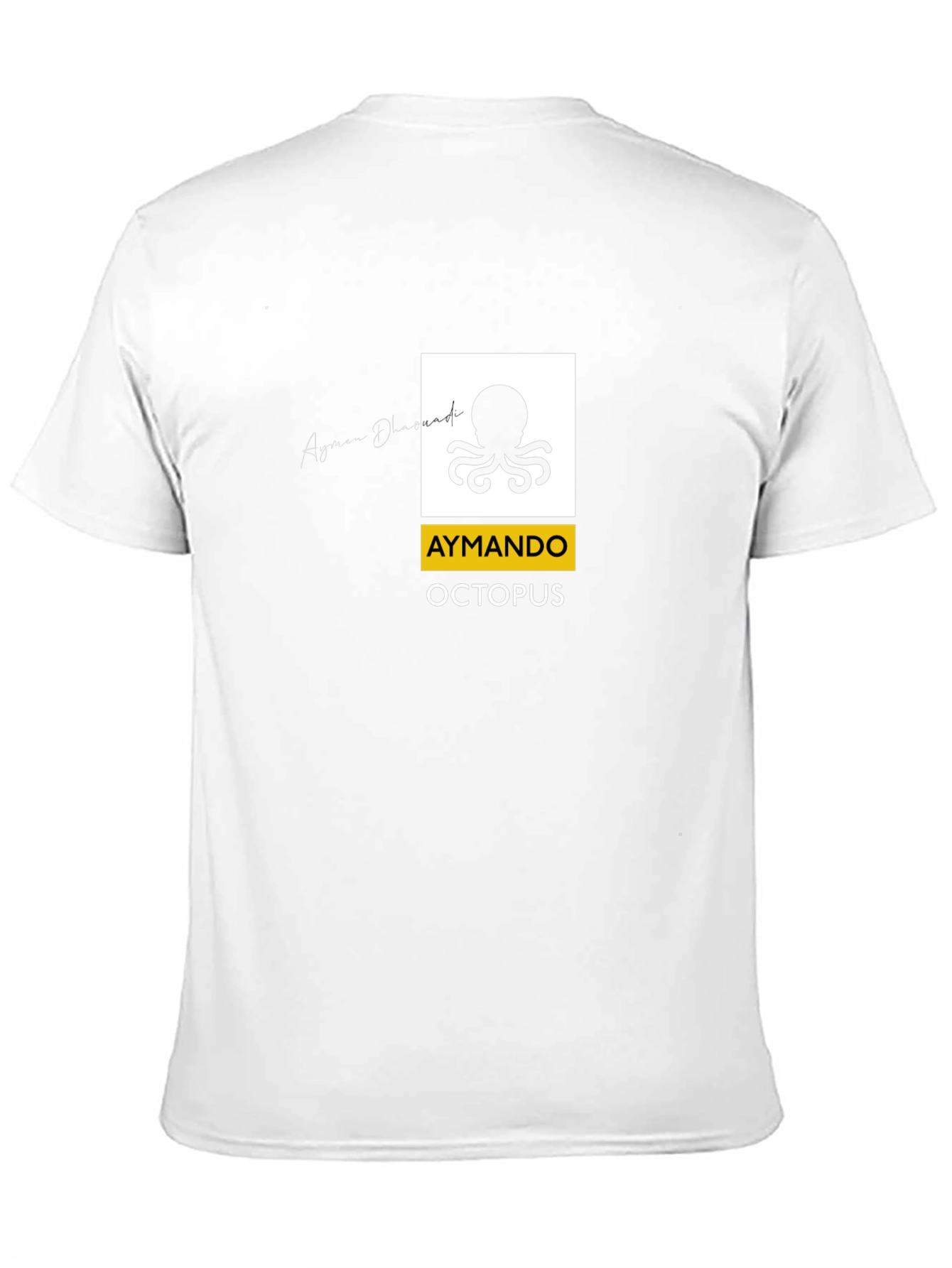 Aymando Octopus Graphic T-Shirt - Black