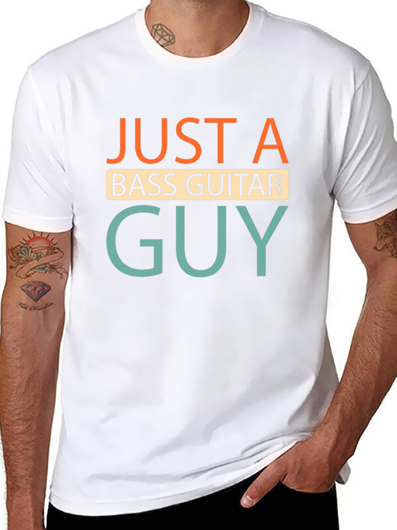 Just A Bass Guitar Guy T-Shirt - Black