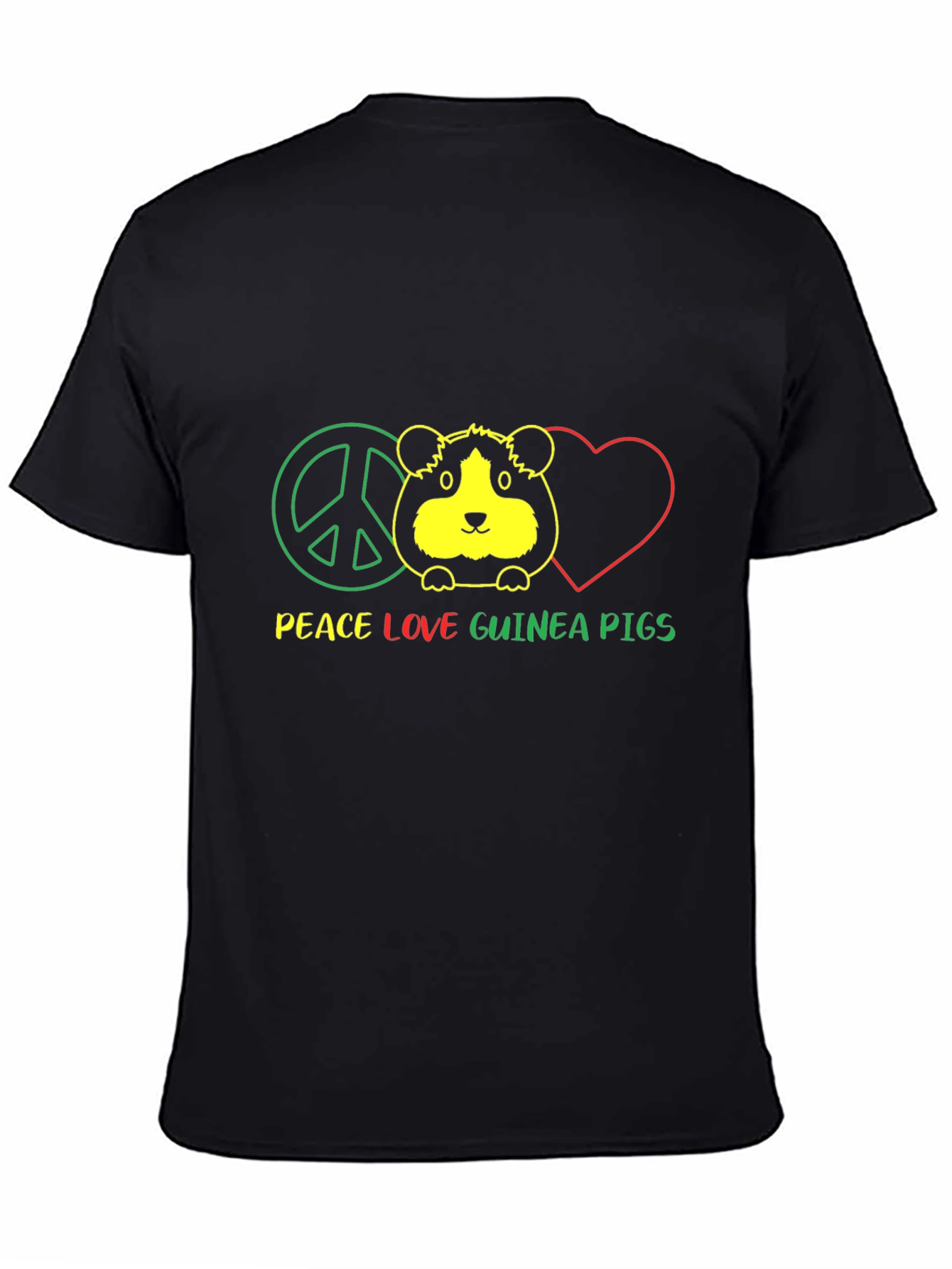 Peace Love Guinea Pigs Graphic T-Shirt