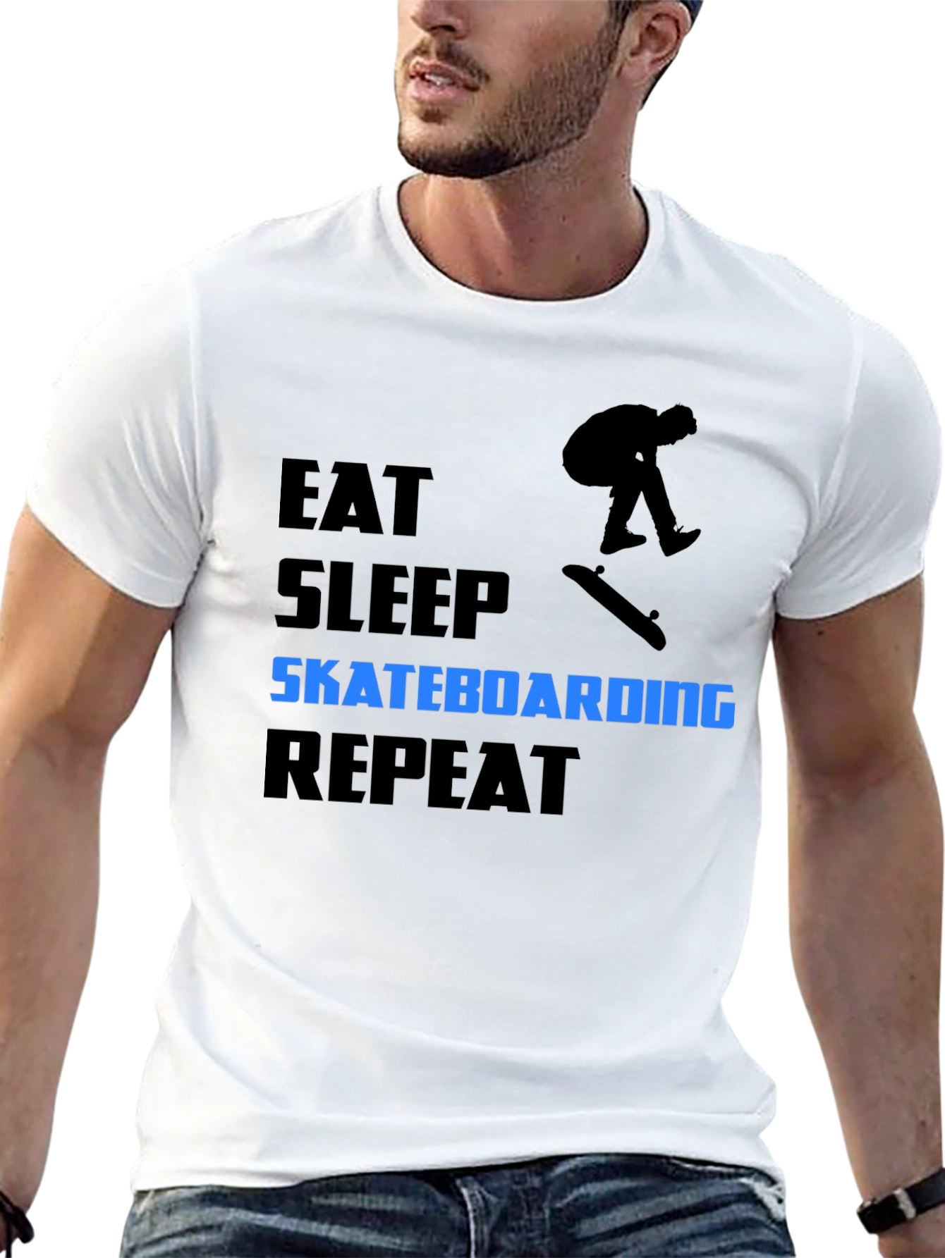 Eat Sleep Skateboarding Repeat T-Shirt