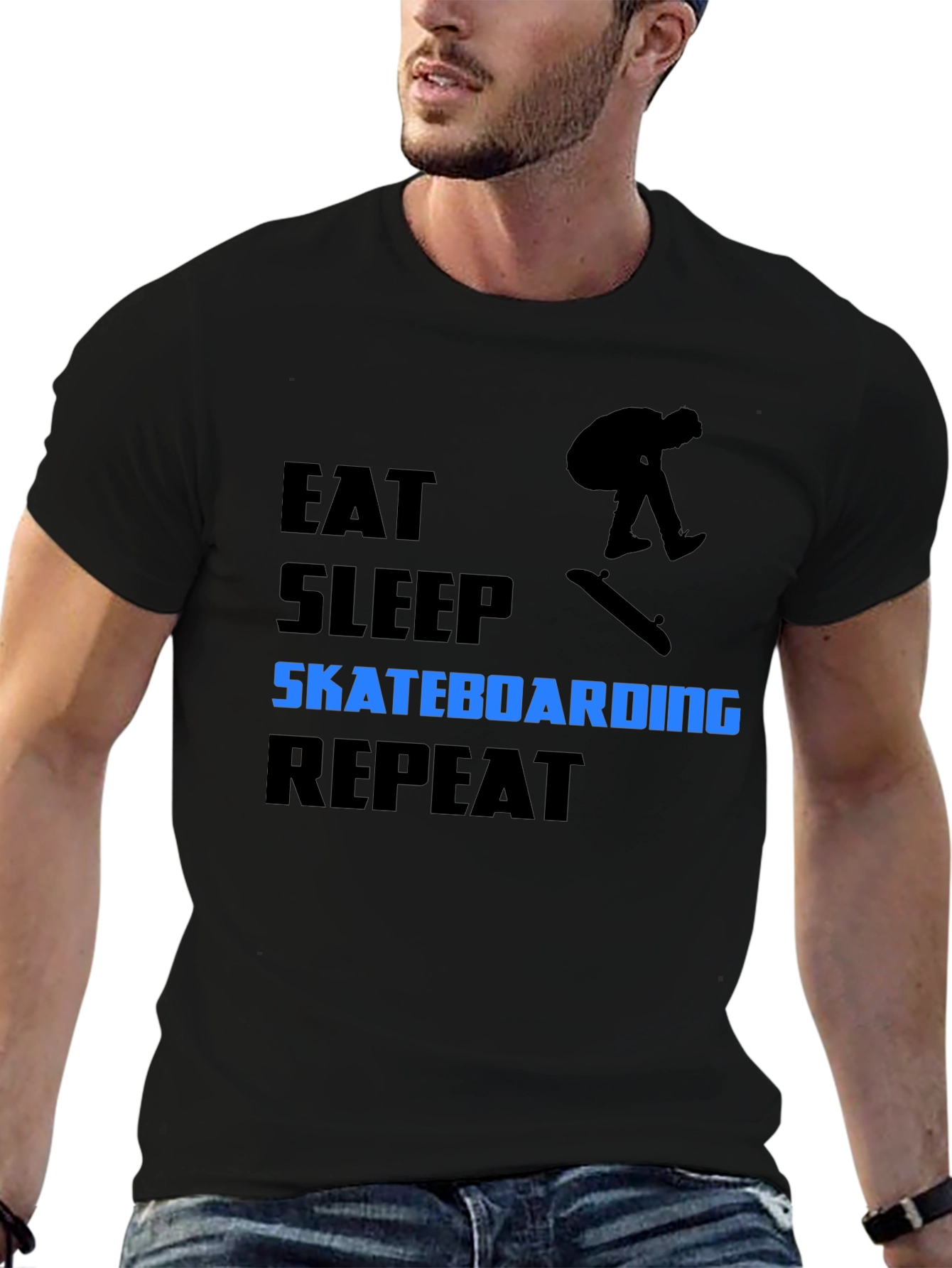 Eat Sleep Skateboarding Repeat T-Shirt