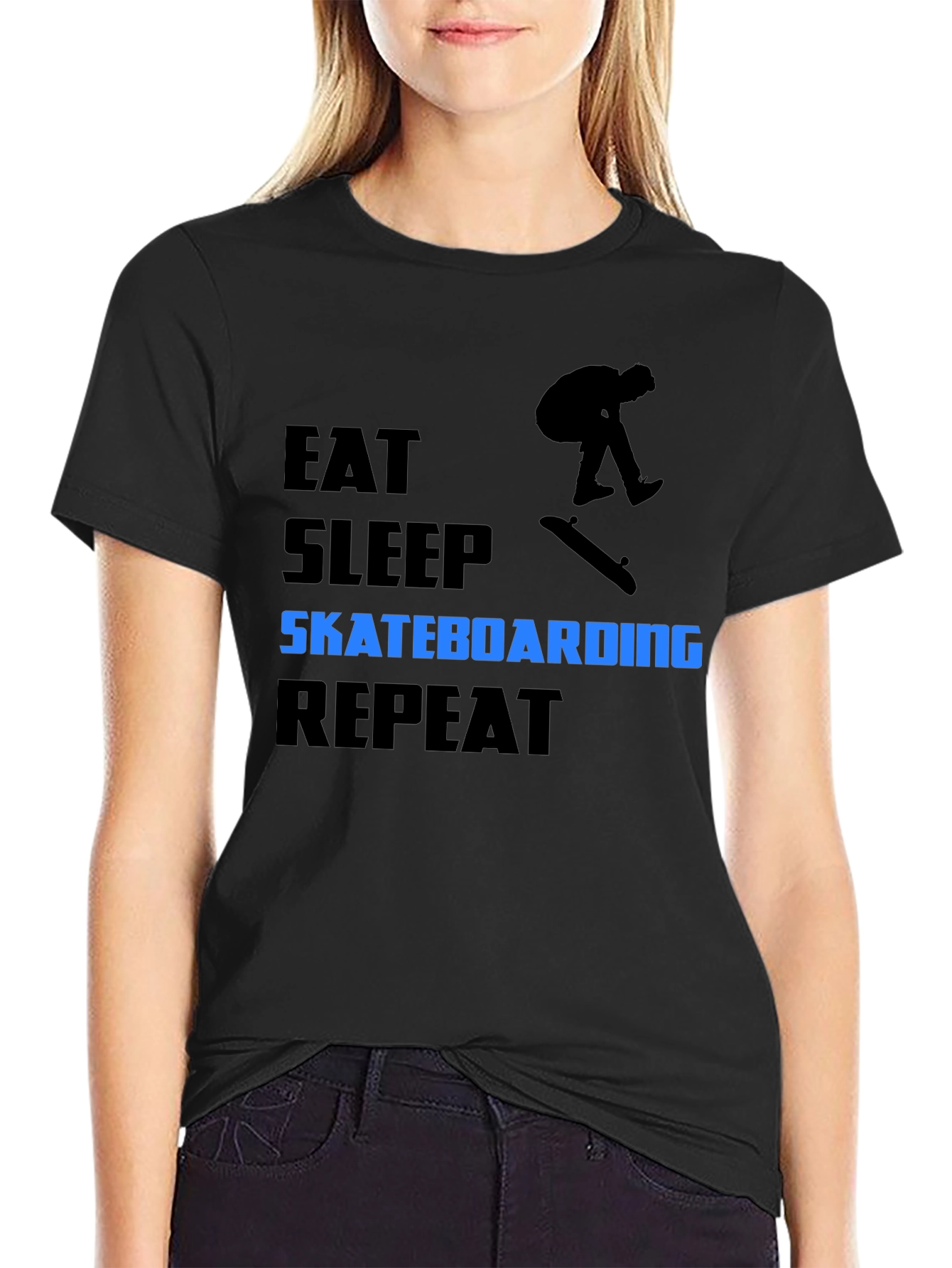 Eat Sleep Skateboarding Repeat T-Shirt