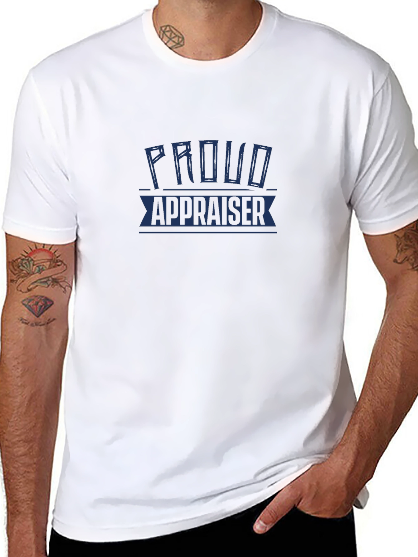 Proud Appraiser T-Shirt - Black Cotton Blend Tee
