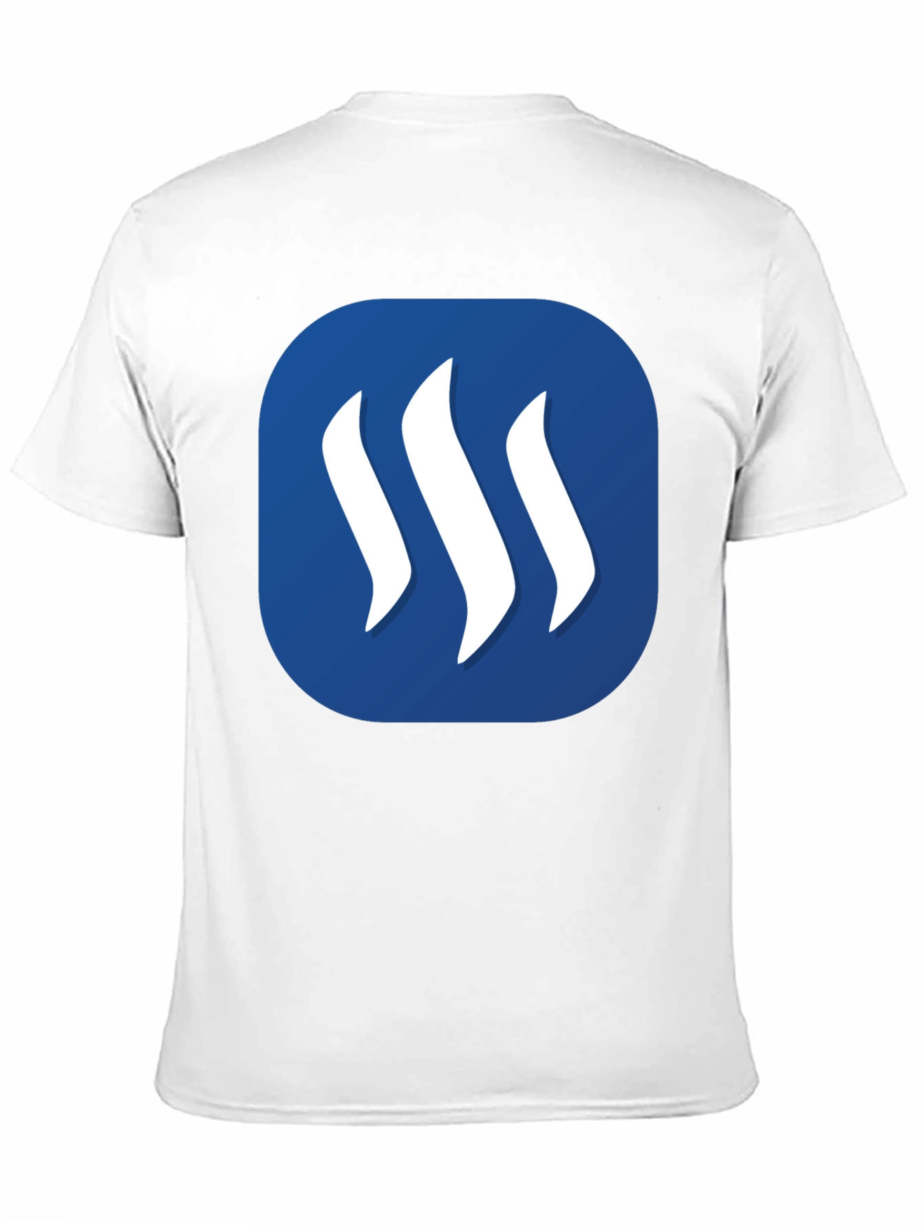 Steam Logo Graphic Print Black T-Shirt