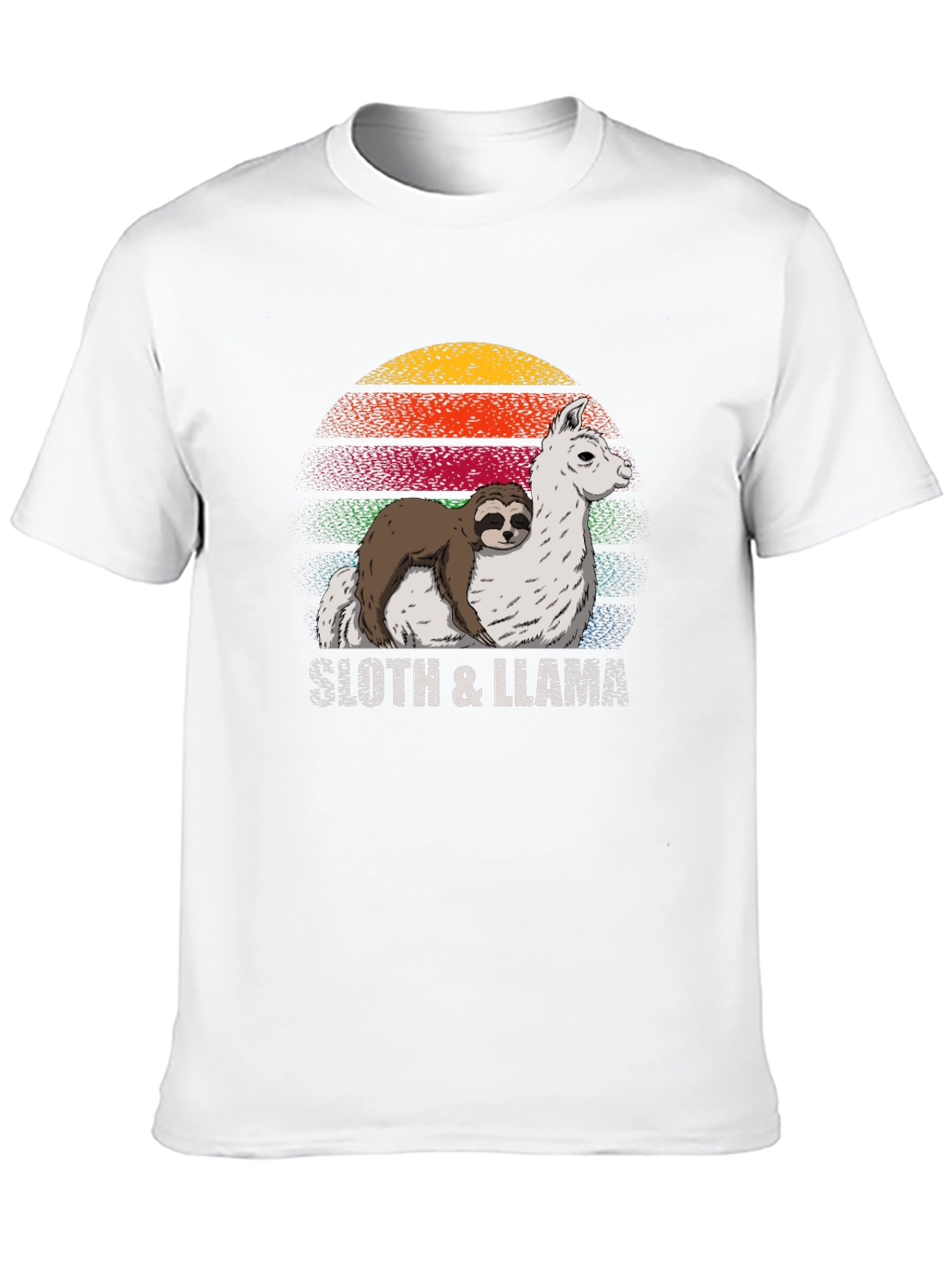 Sloth & Llama Graphic Tee - Cool Comfort