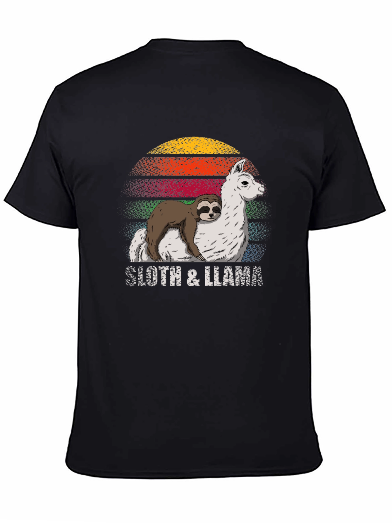 Sloth & Llama Graphic Tee - Cool Comfort