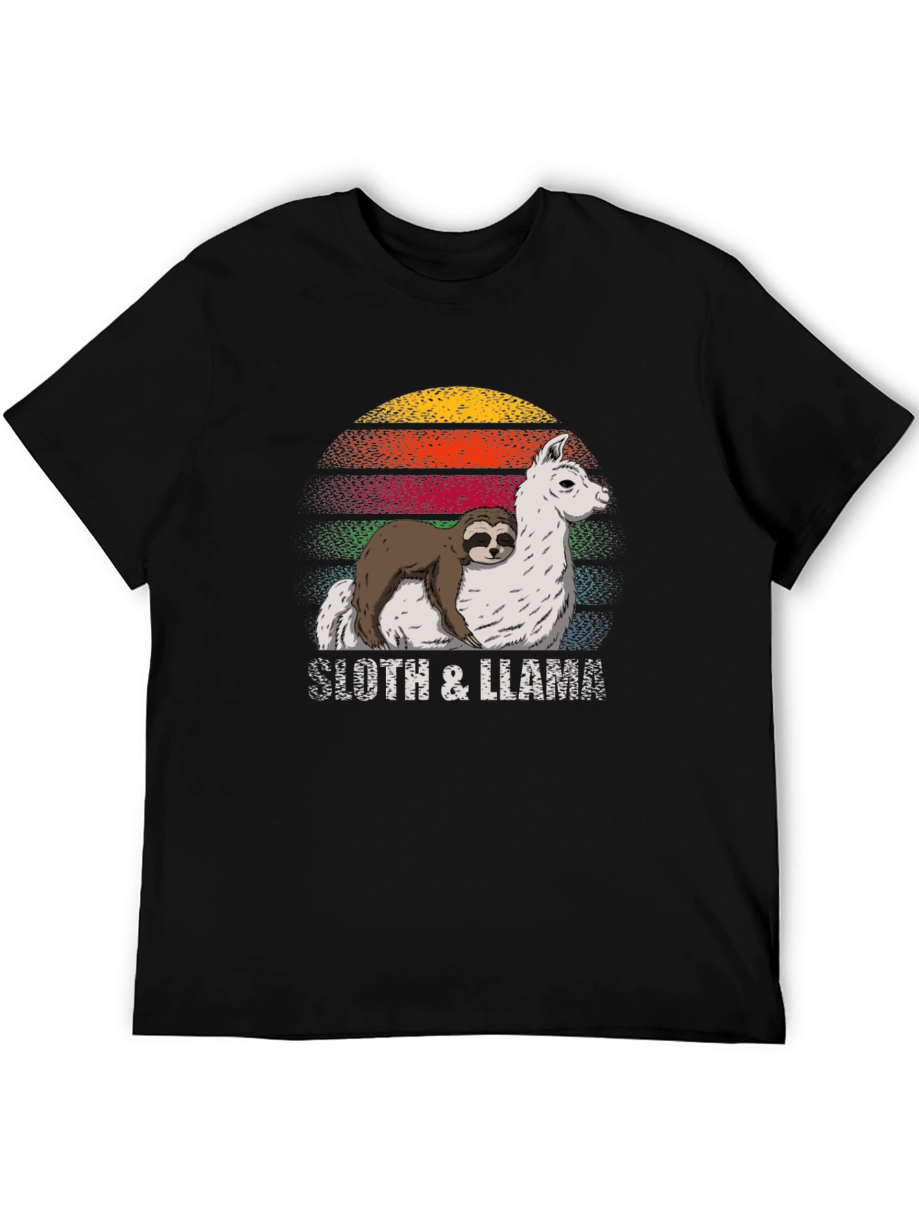 Sloth & Llama Graphic Tee - Cool Comfort