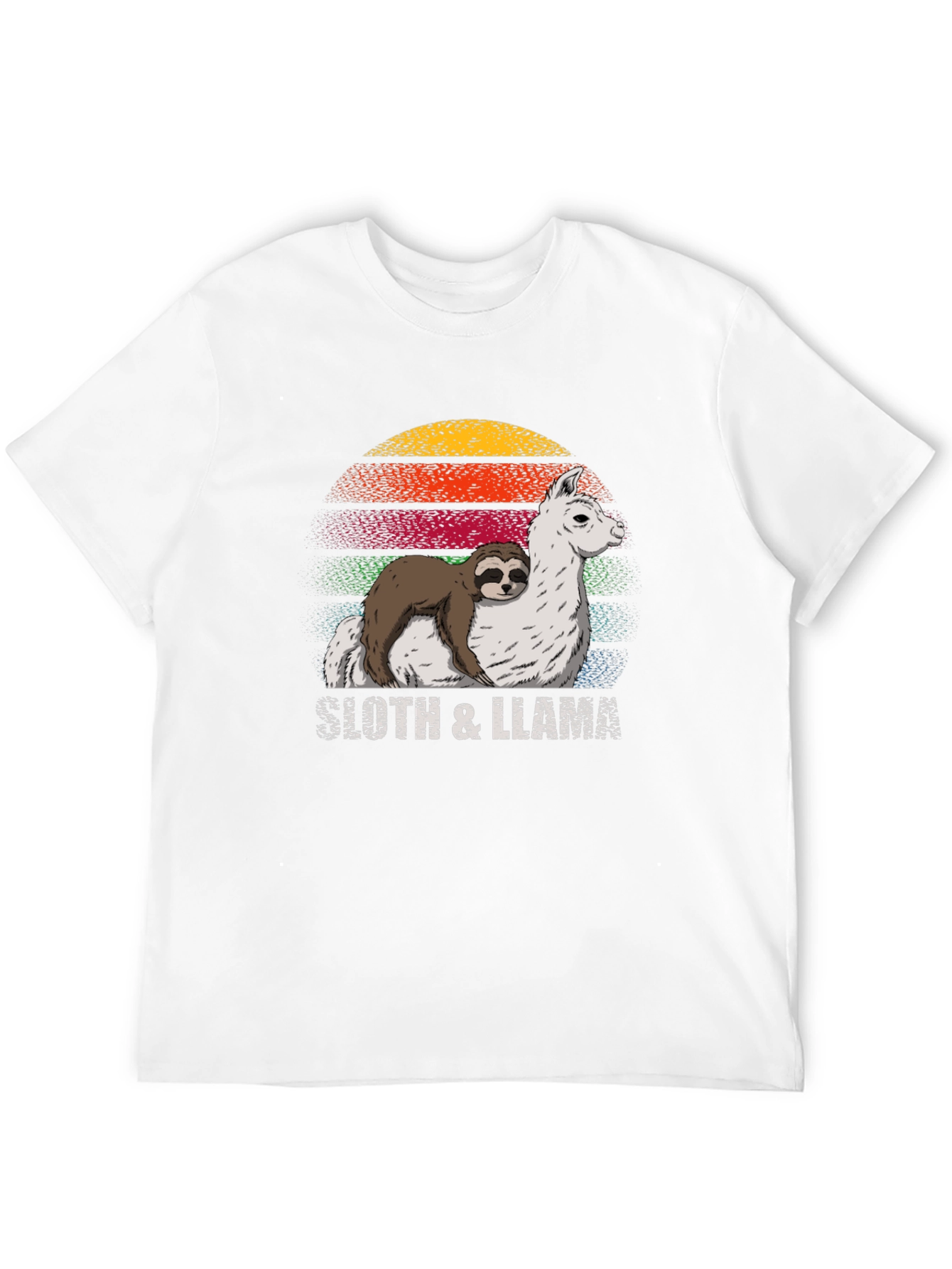 Sloth & Llama Graphic Tee - Cool Comfort