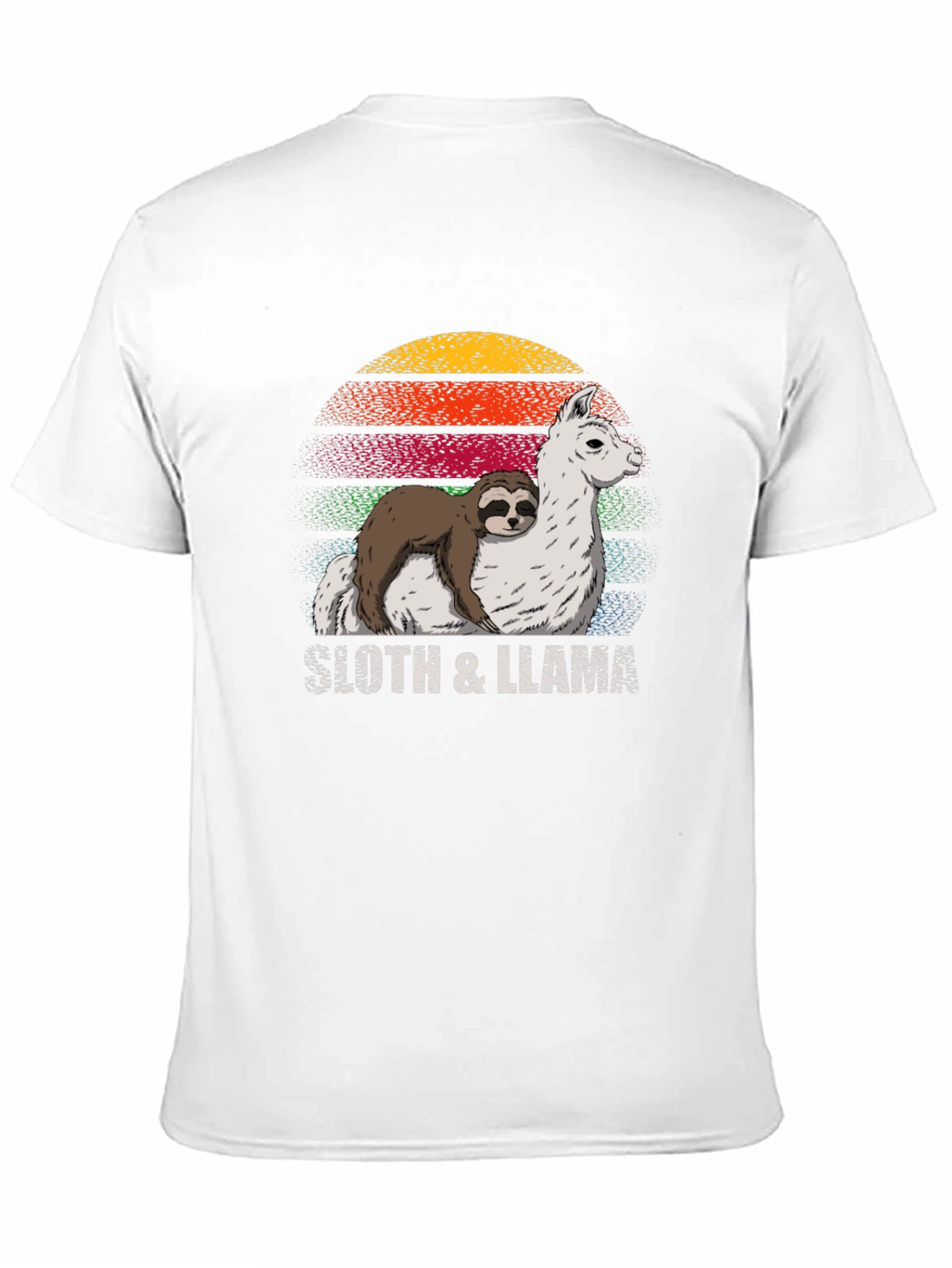 Sloth & Llama Graphic Tee - Cool Comfort