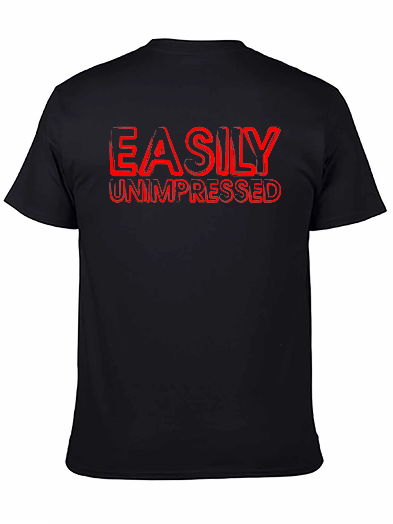 Easily Unimpressed Graphic T-Shirt - Black