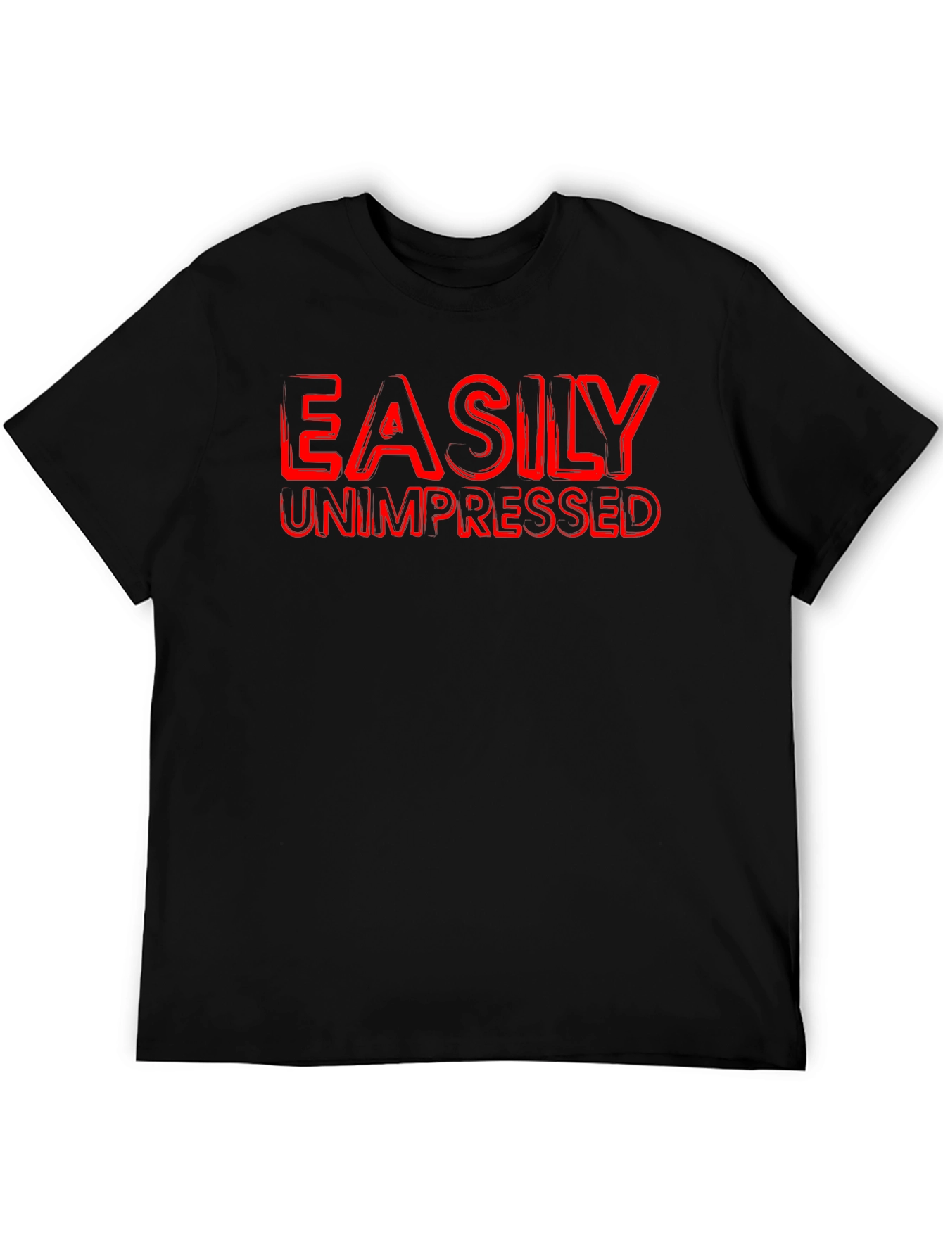 Easily Unimpressed Graphic T-Shirt - Black
