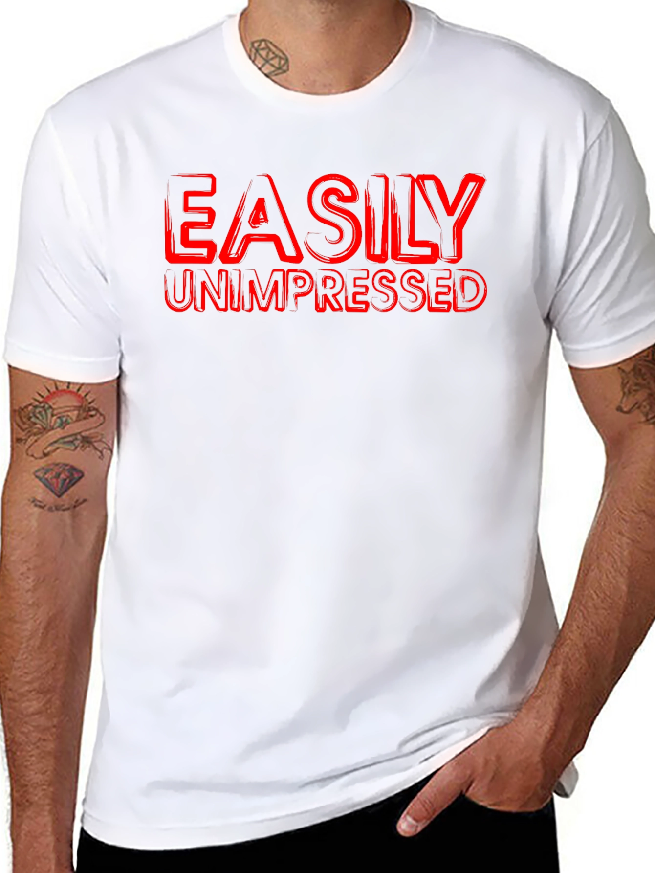 Easily Unimpressed Graphic T-Shirt - Black