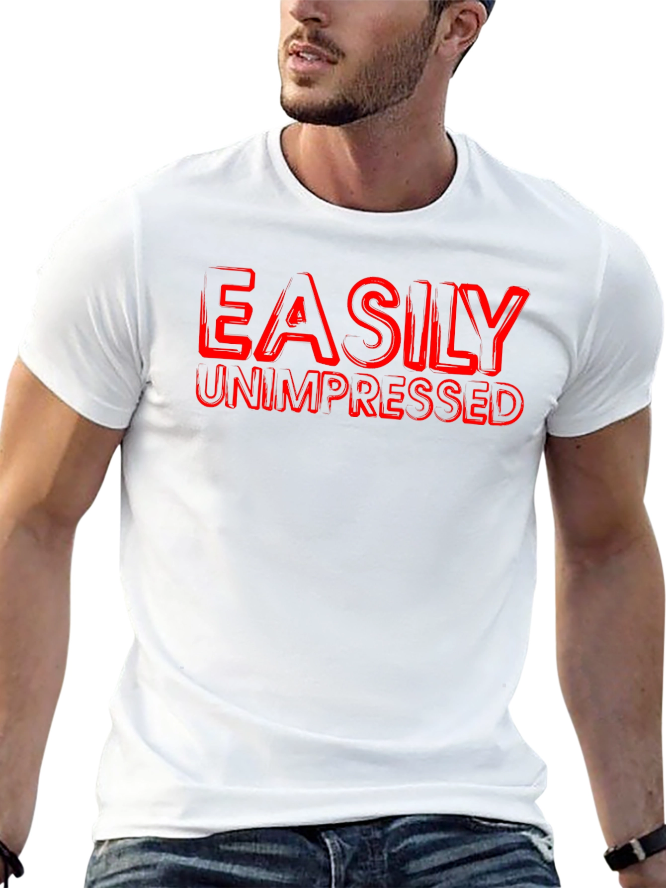 Easily Unimpressed Graphic T-Shirt - Black