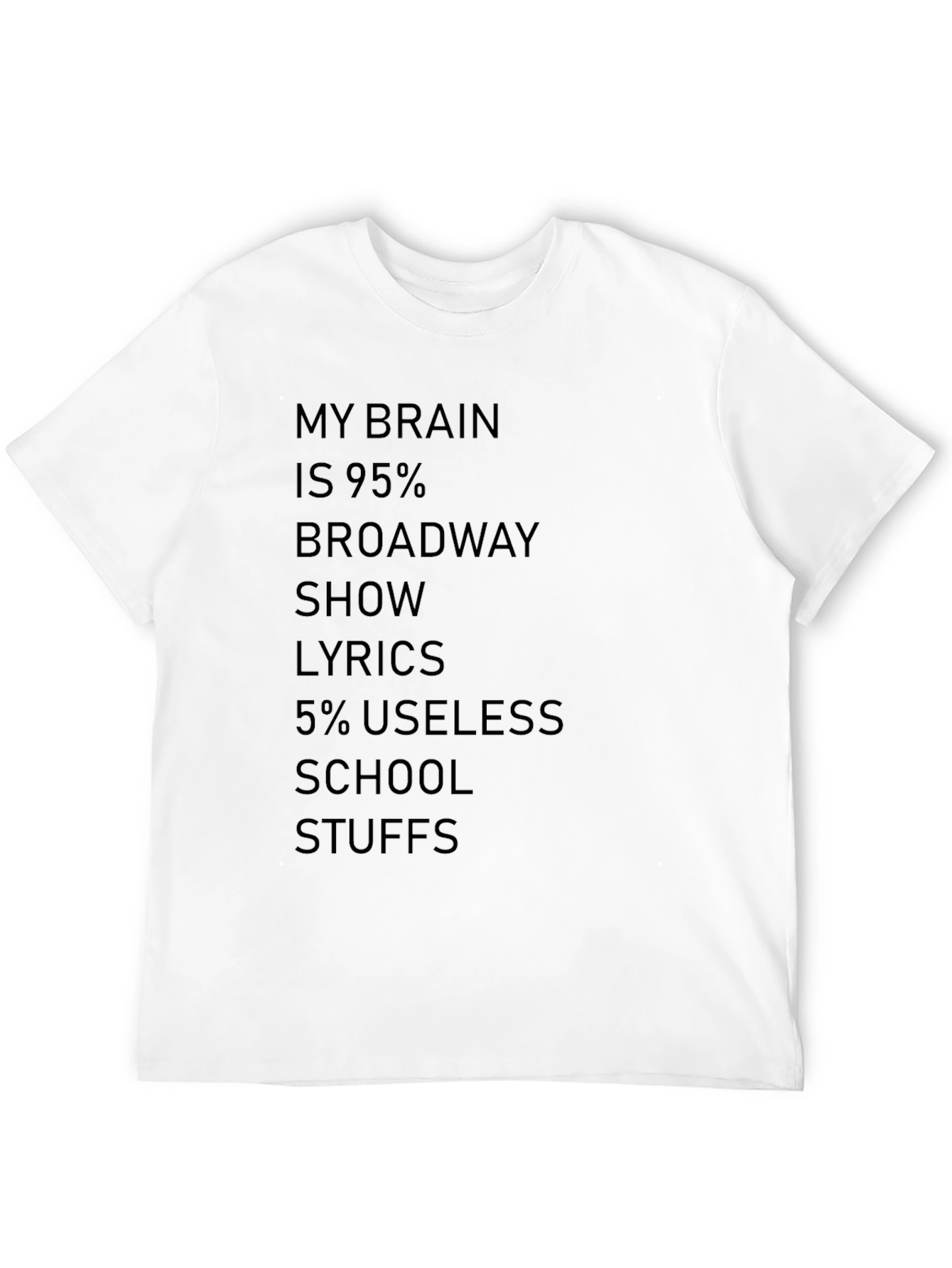 Broadway Lyrics T-Shirt - Funny Theatre Lover Tee