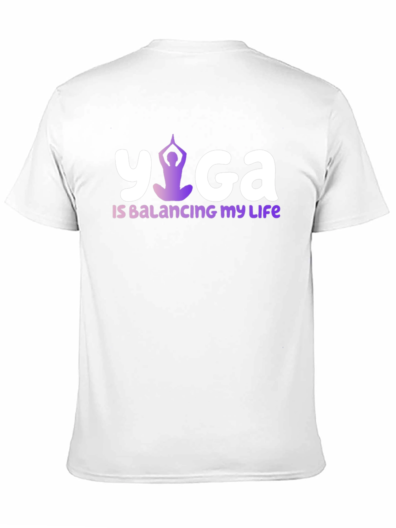 Yoga Balancing Life Black T-Shirt
