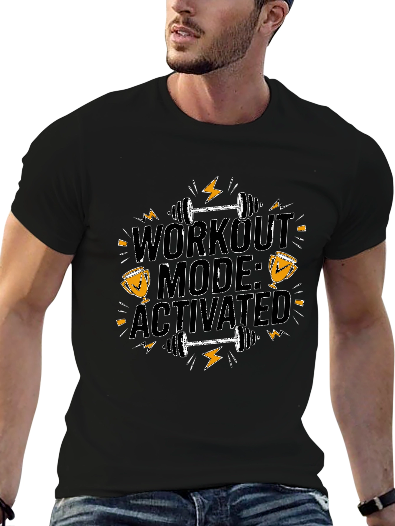 Workout Mode Activated T-Shirt - Gym Fitness Apparel