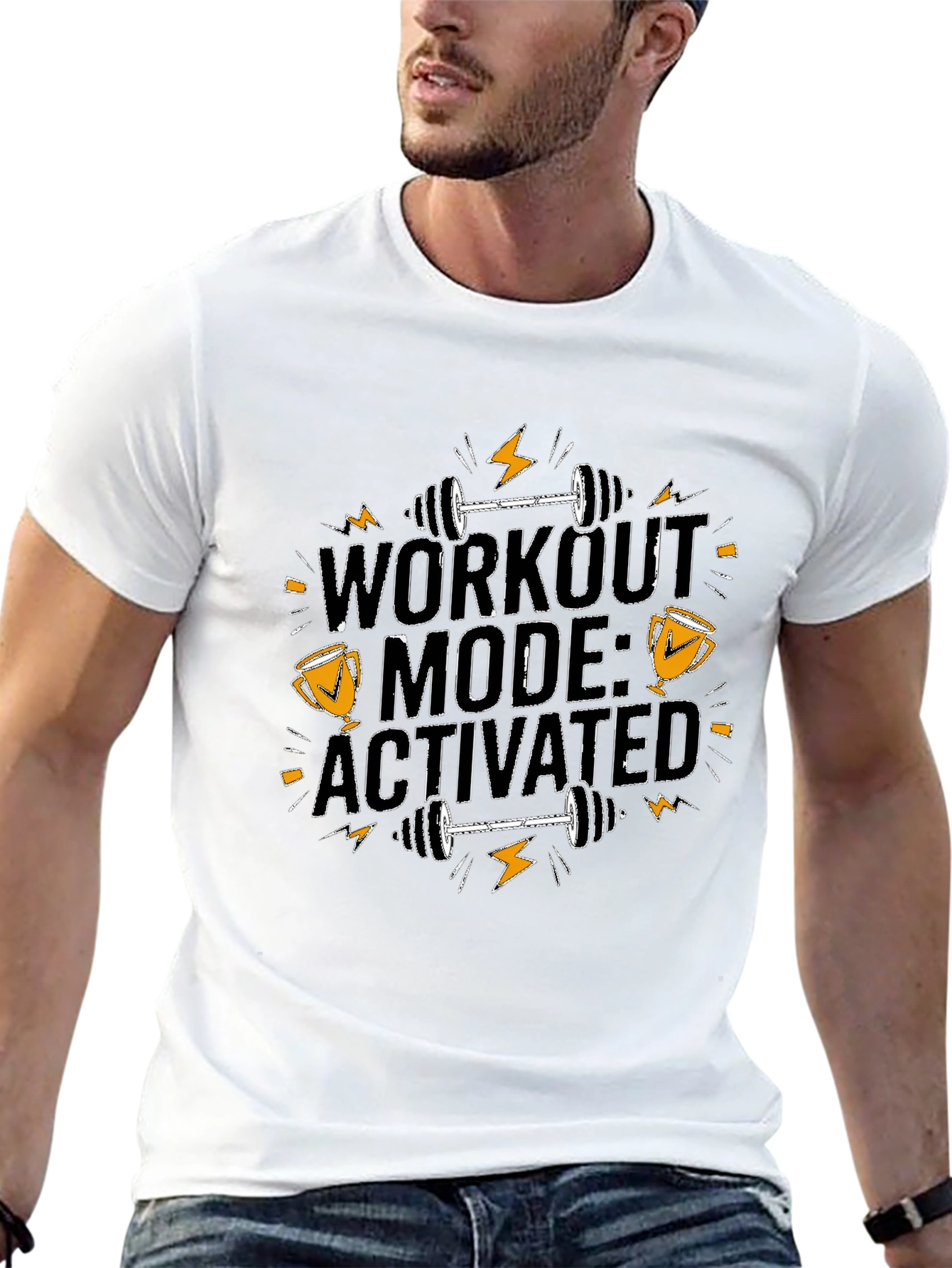 Workout Mode Activated T-Shirt - Gym Fitness Apparel