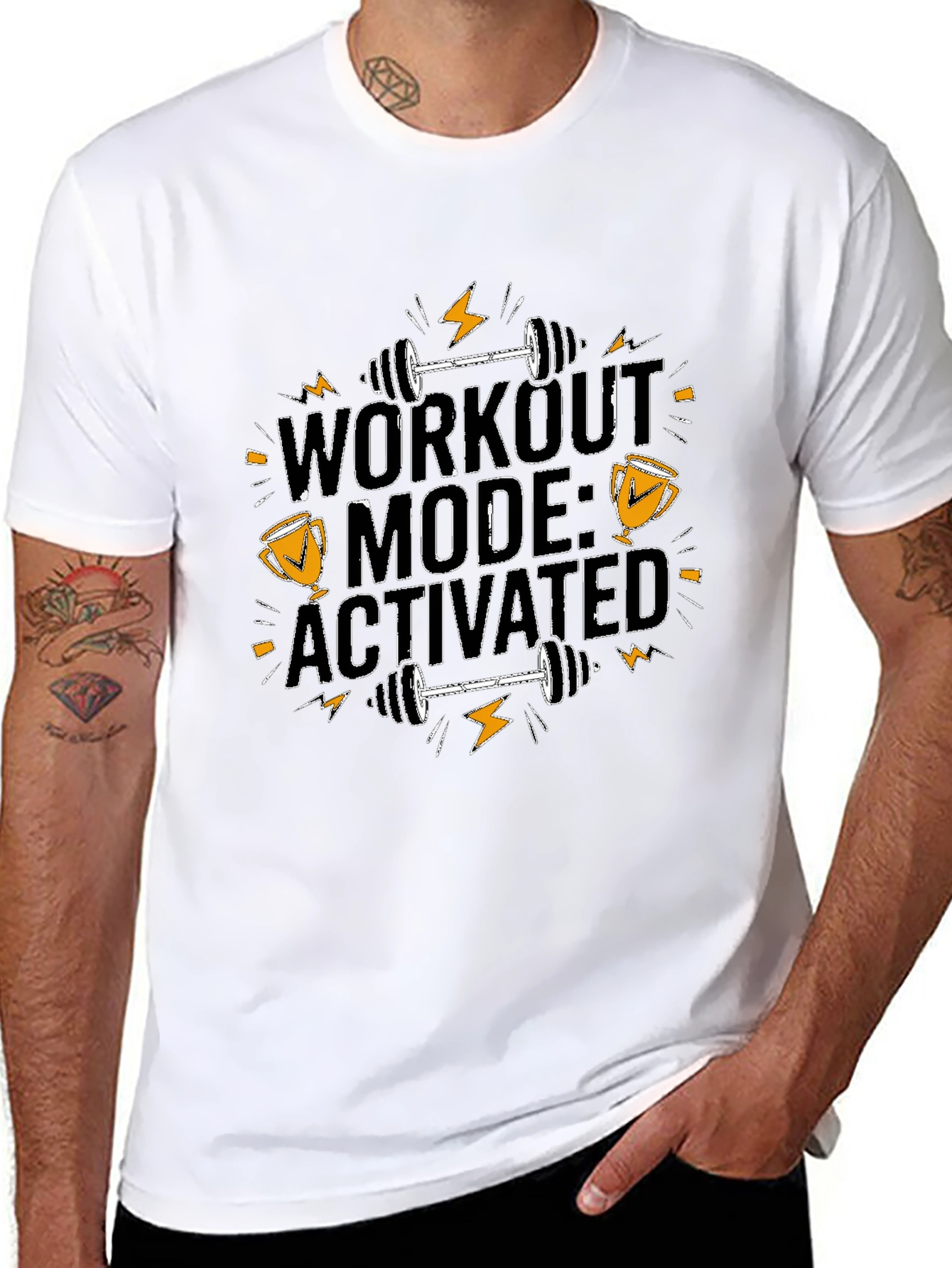 Workout Mode Activated T-Shirt - Gym Fitness Apparel