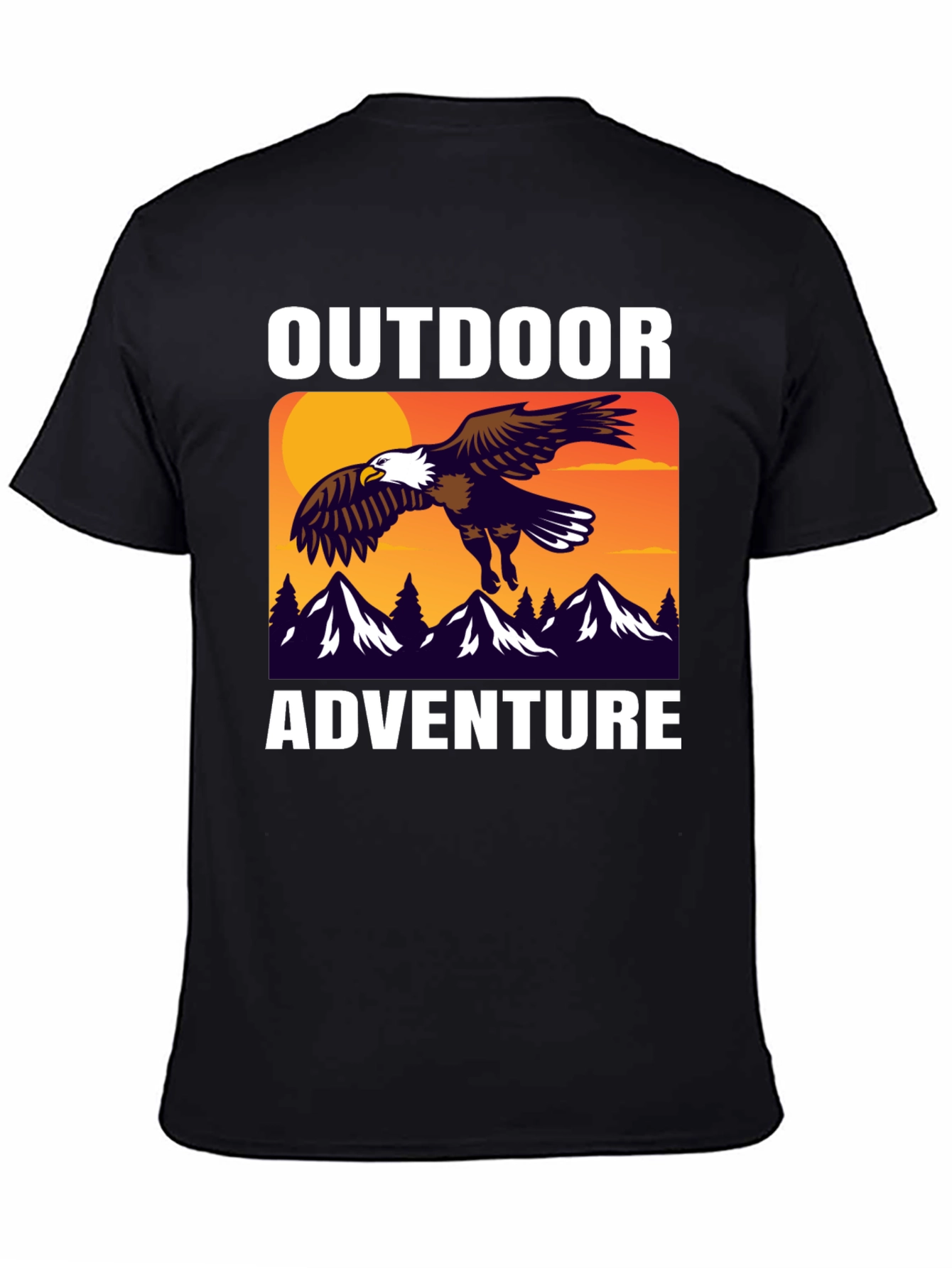Outdoor Adventure Eagle Graphic T-Shirt