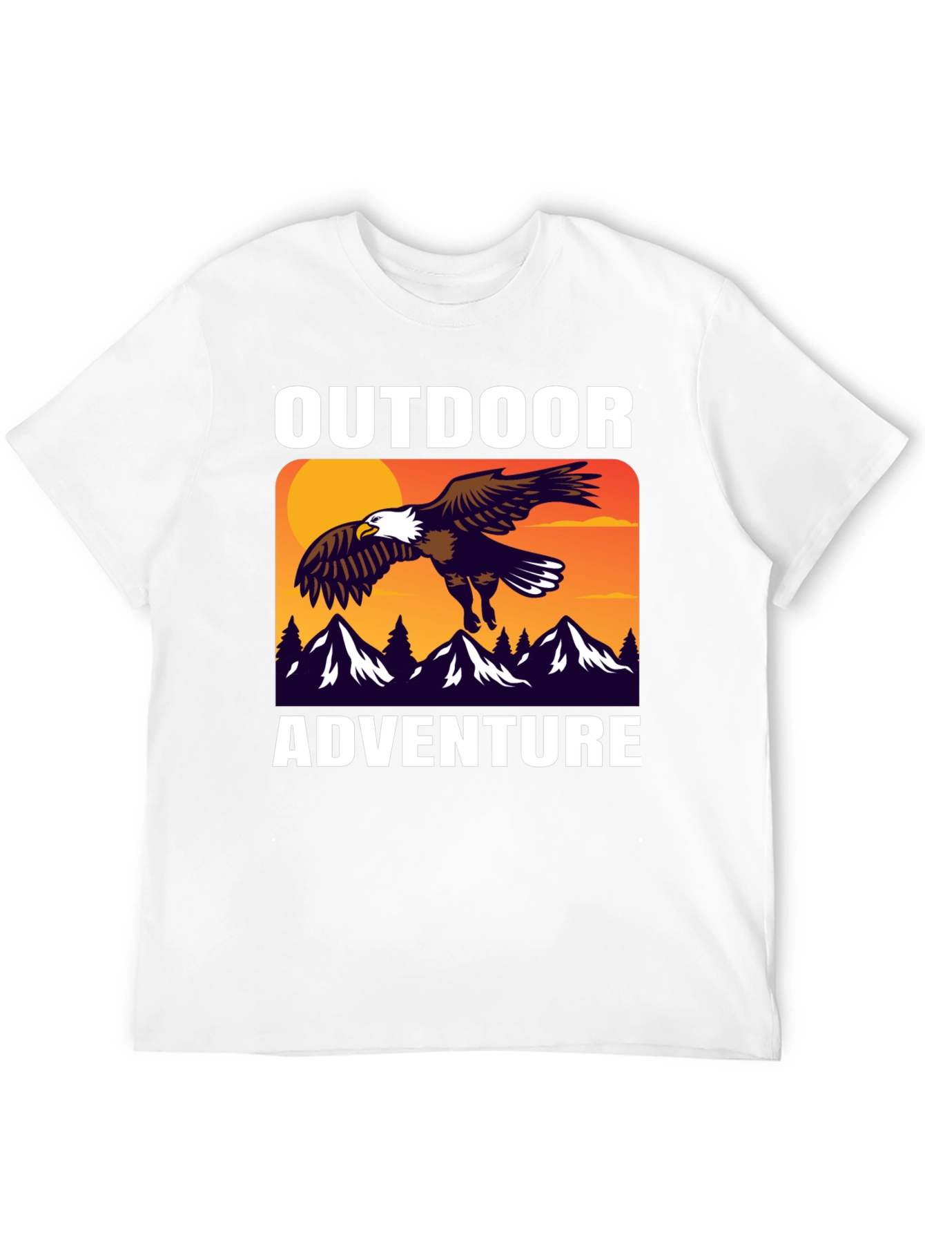 Outdoor Adventure Eagle Graphic T-Shirt