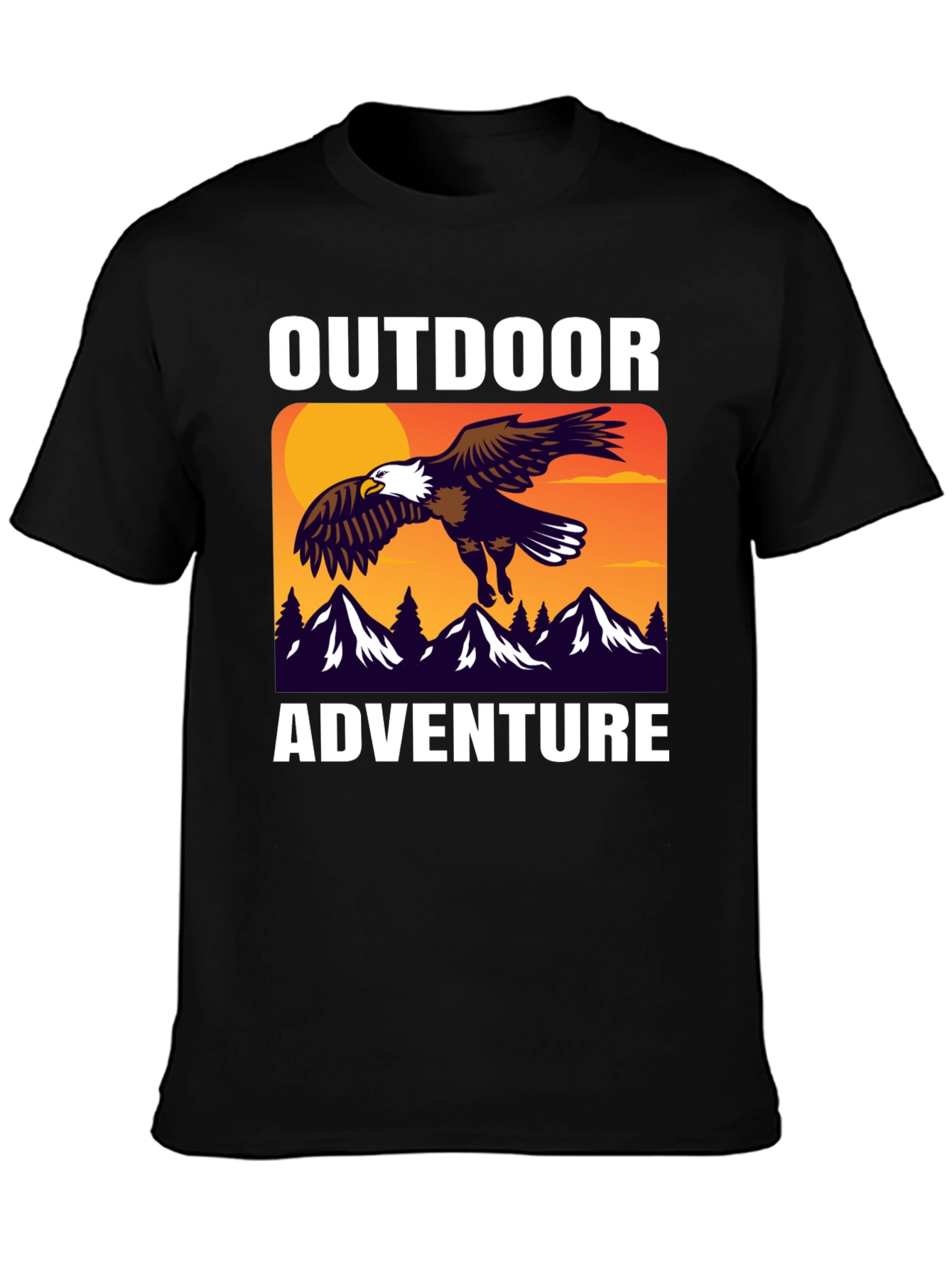 Outdoor Adventure Eagle Graphic T-Shirt